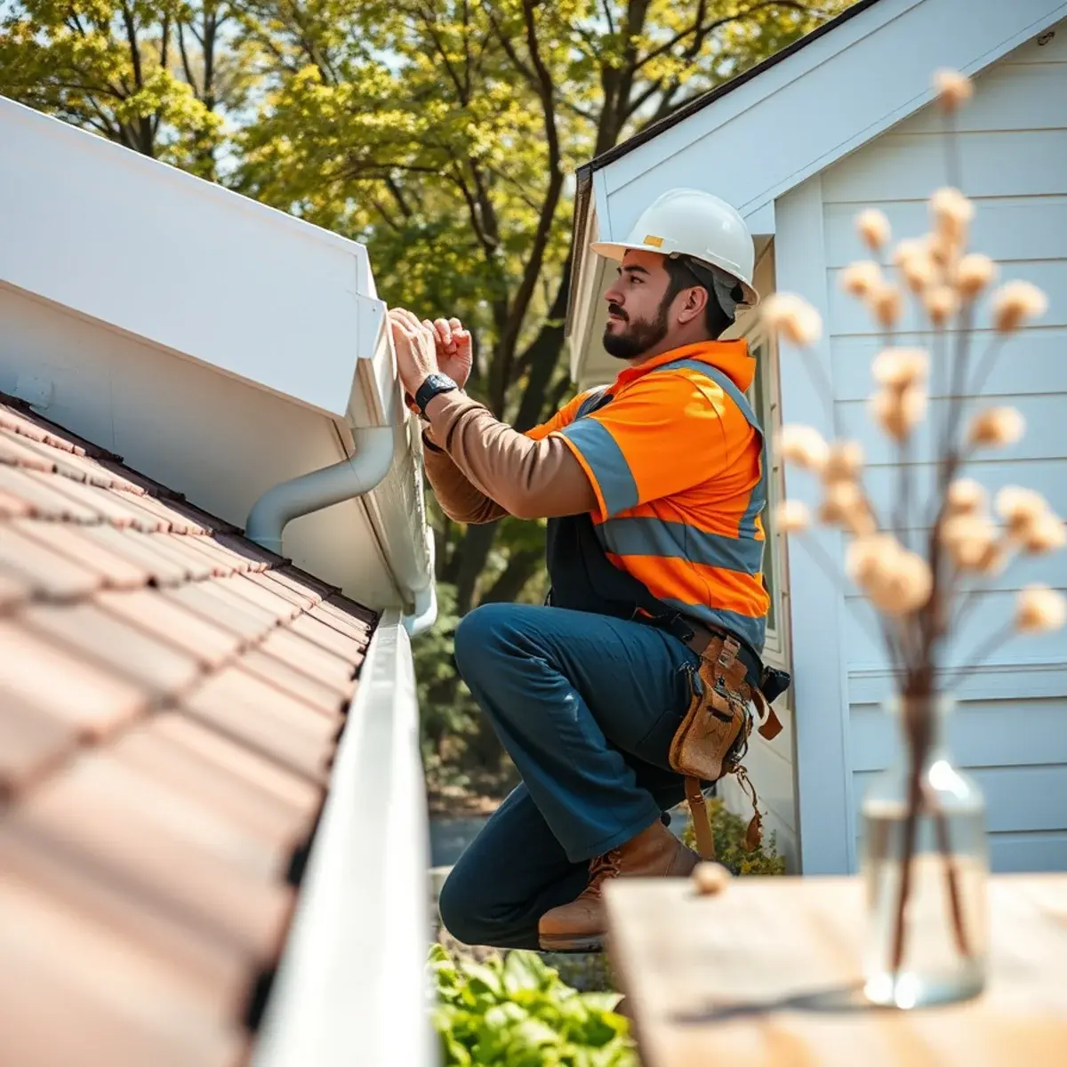 Gutter protection and roof drainage work near Mastic, NY