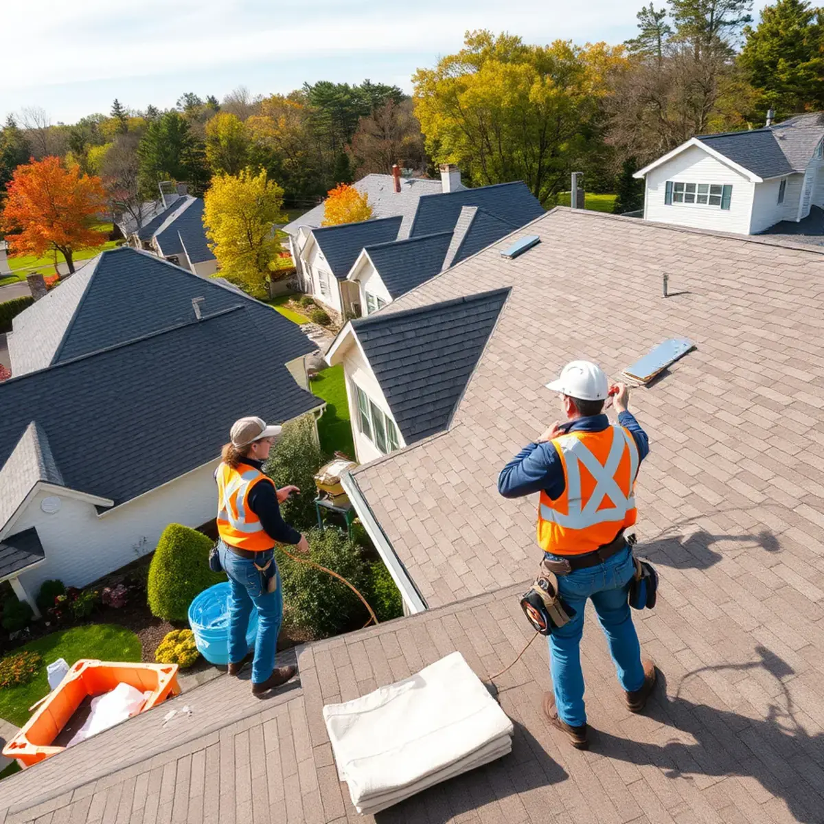 Roof replacement project near Maybrook, NY