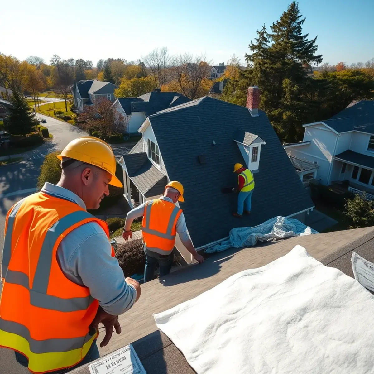 Roof replacement project near Merrick, NY