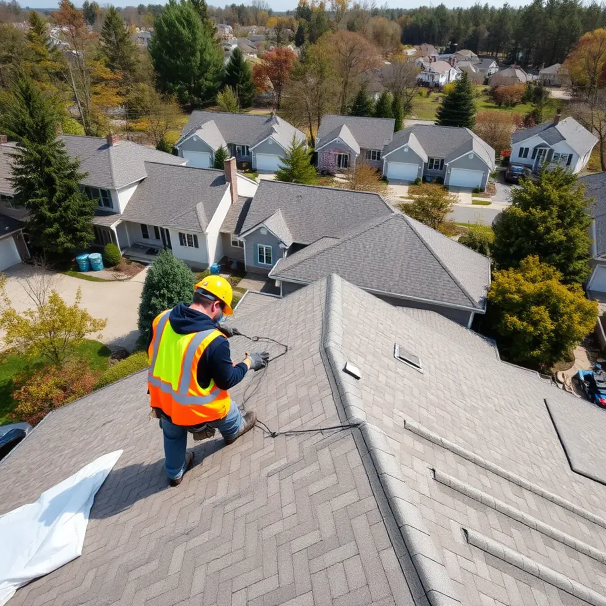 Roof replacement project near Middletown, NY