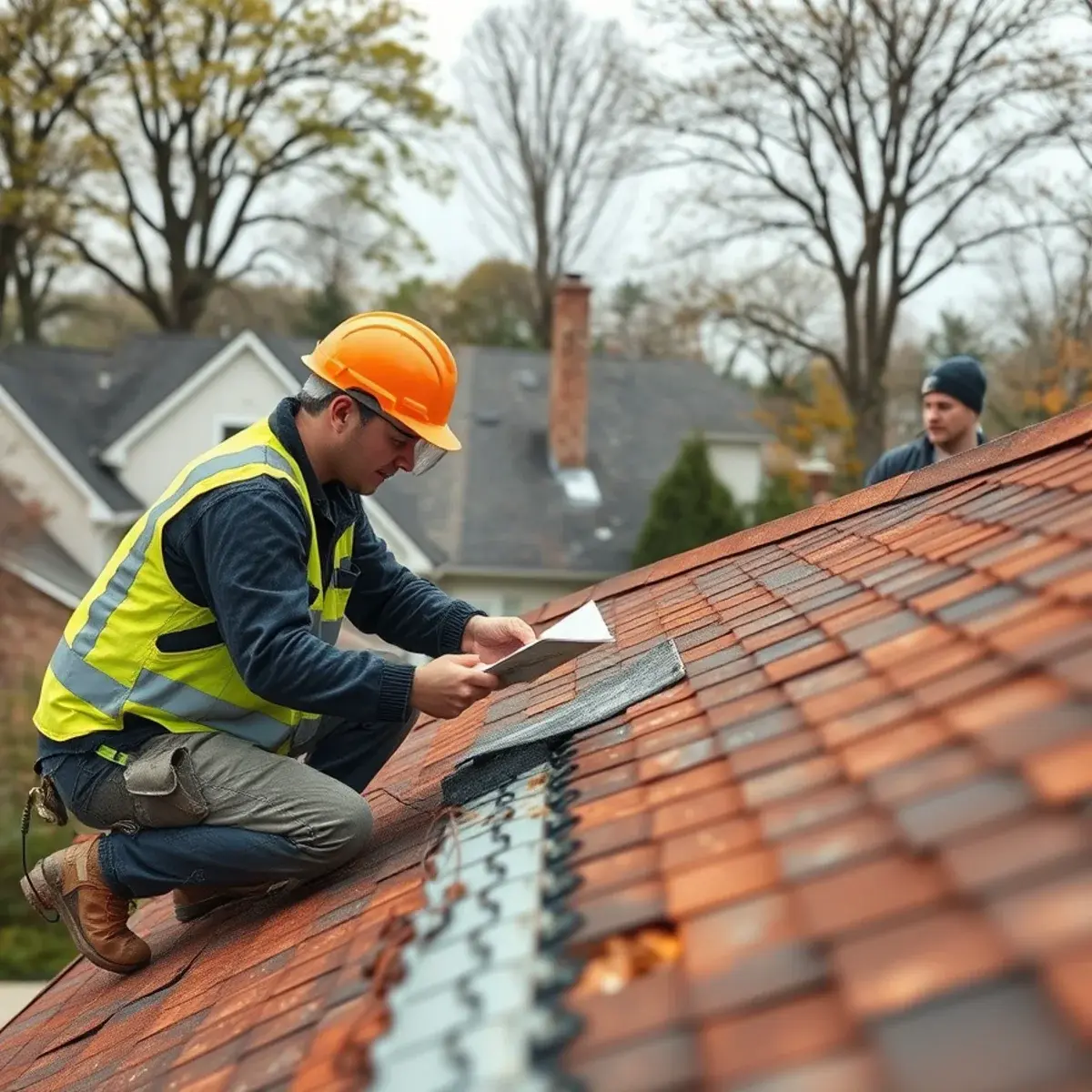 Storm damage roof repair near Middletown, NY