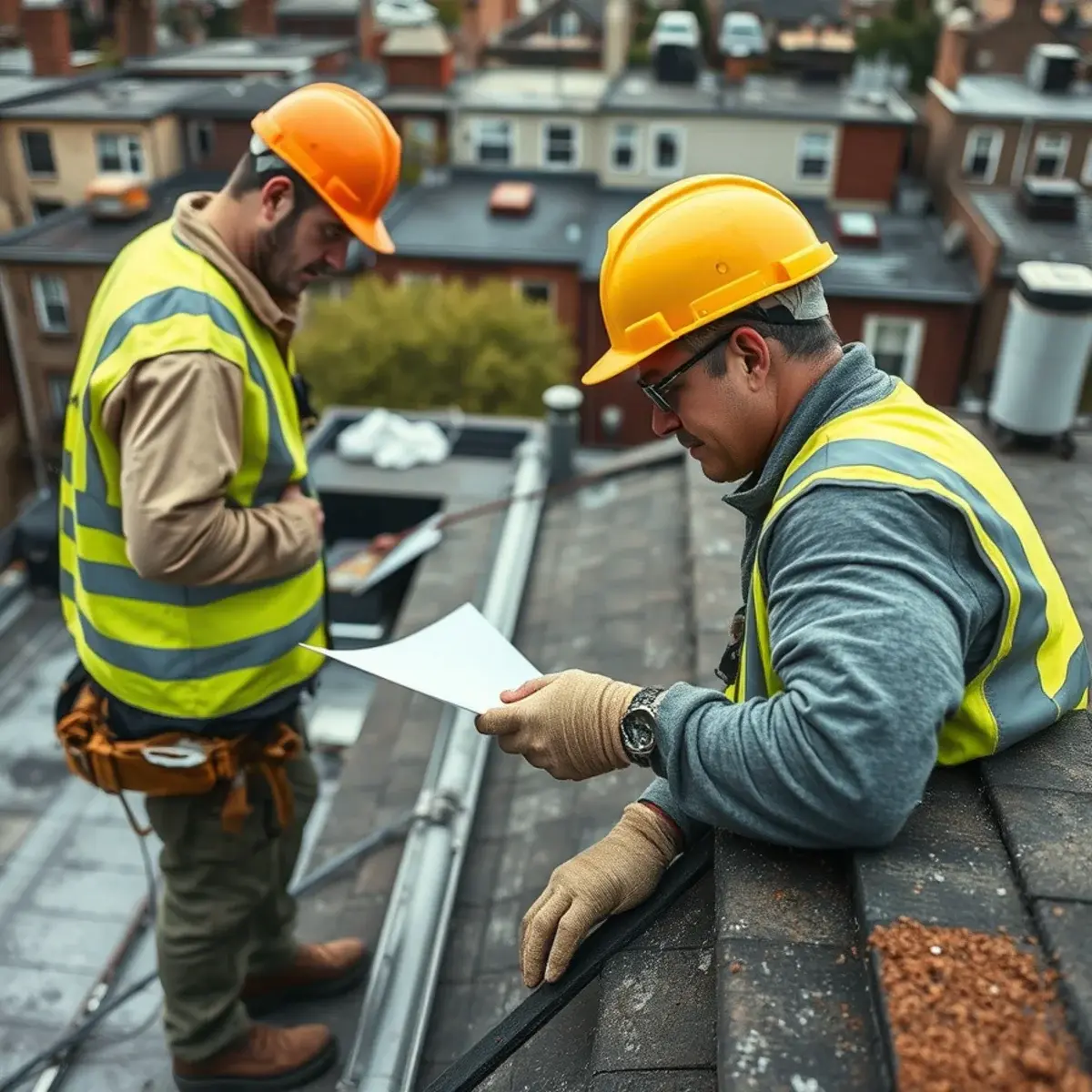 Storm damage roof repair near Midwood, NY