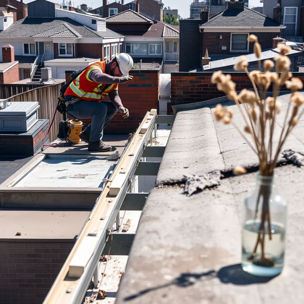 Gutter protection and roof drainage work near Midwood, NY