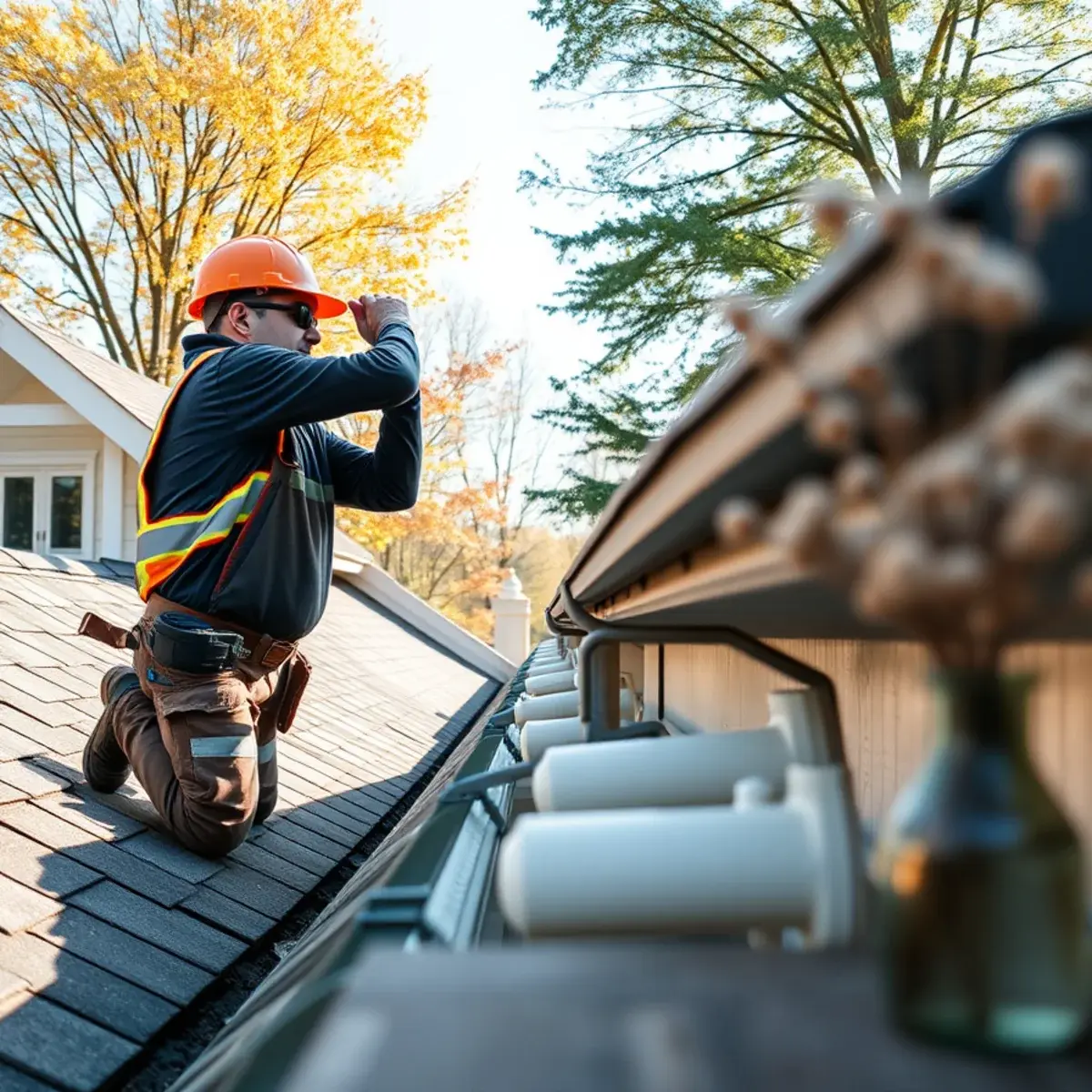 Gutter protection and roof drainage work near Millbrook, NY