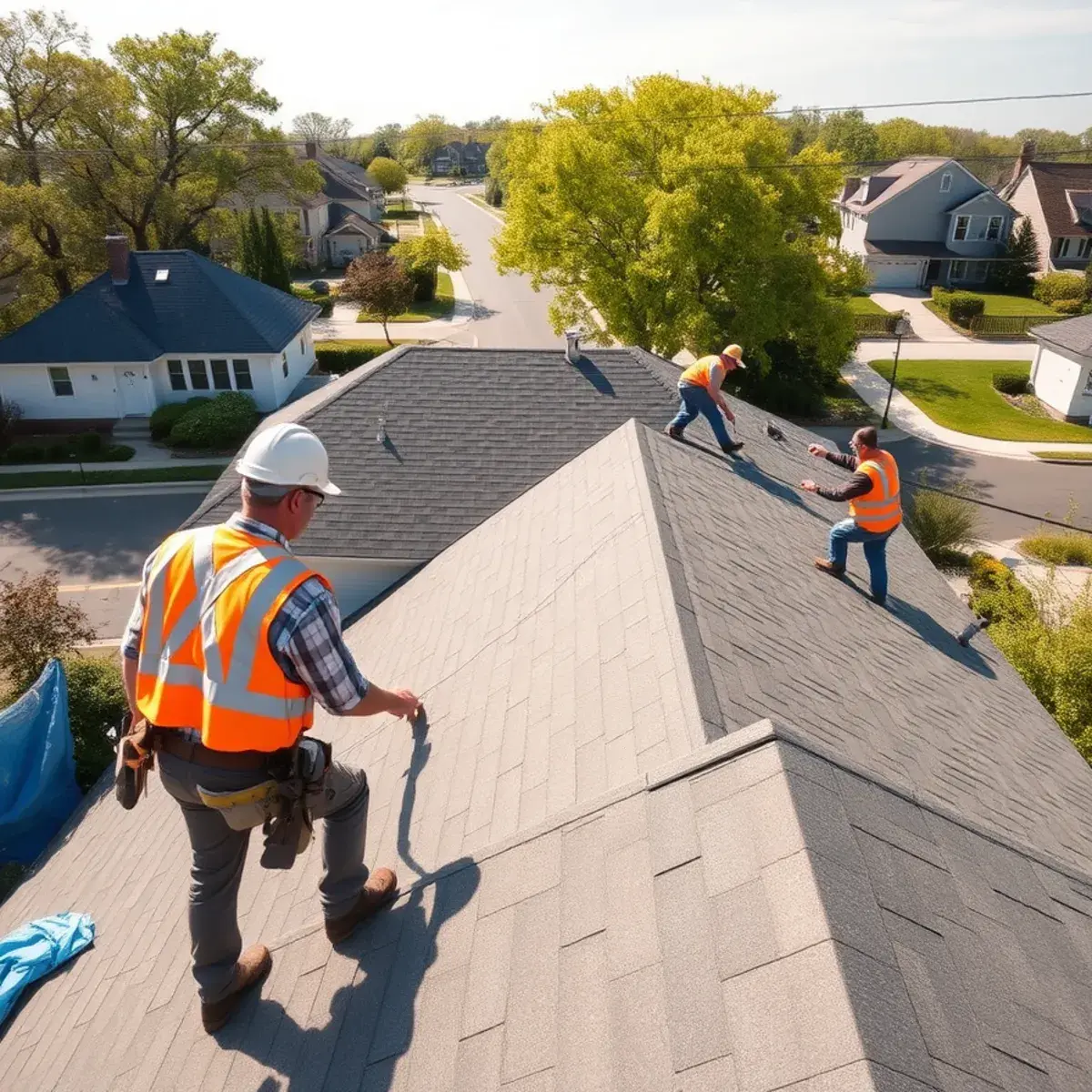 Roof replacement project near Mineola, NY