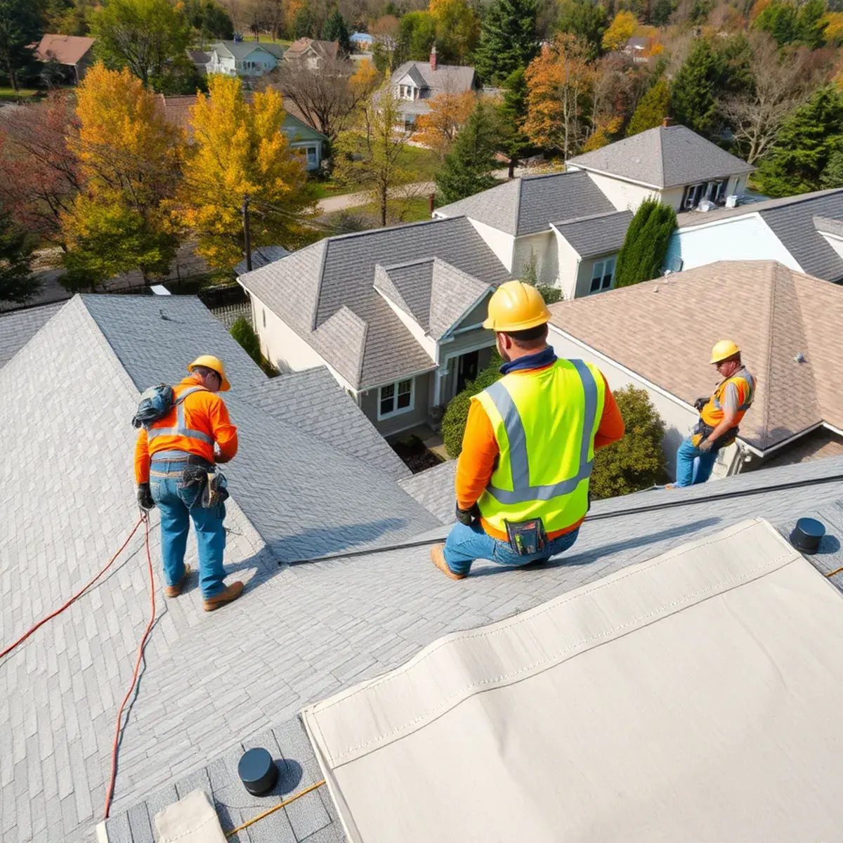Roof replacement project near Monroe County, NY