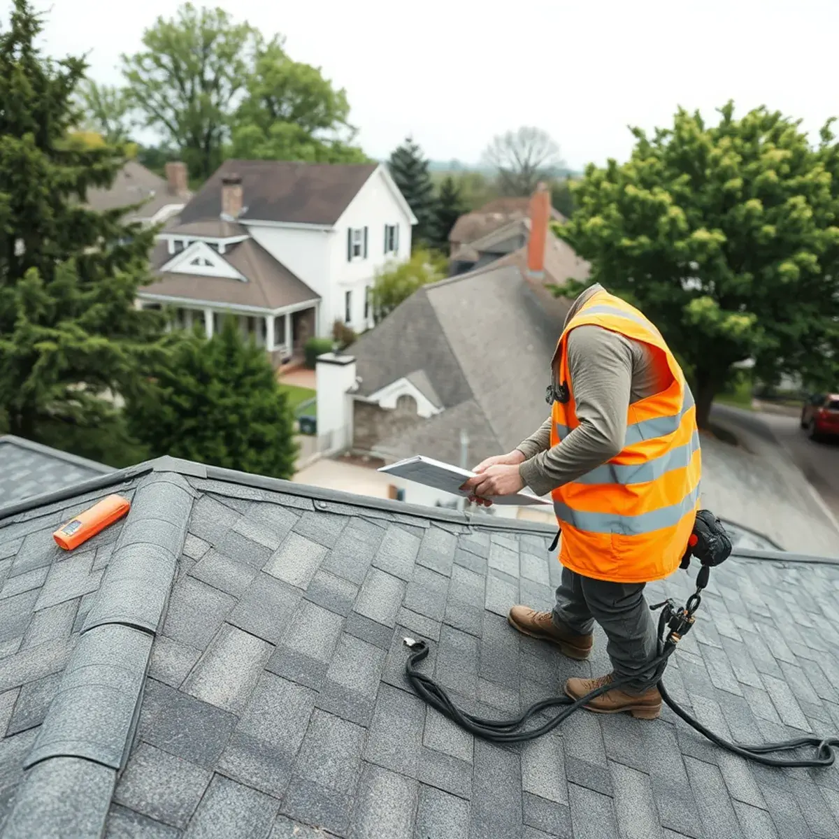 Storm damage roof repair near Monsey, NY