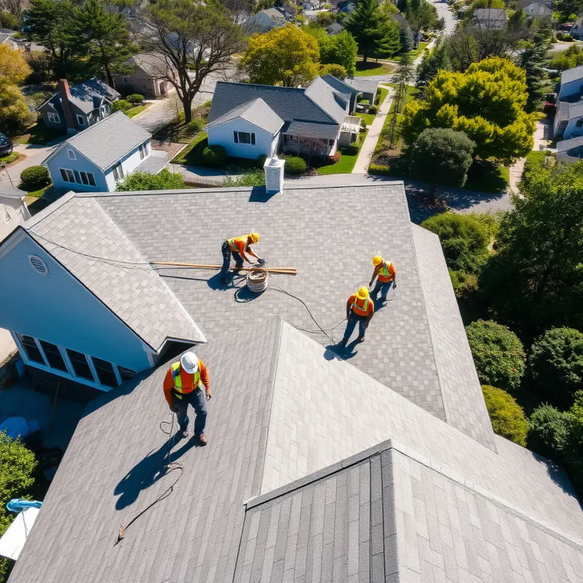 Roof replacement project near Montauk, NY