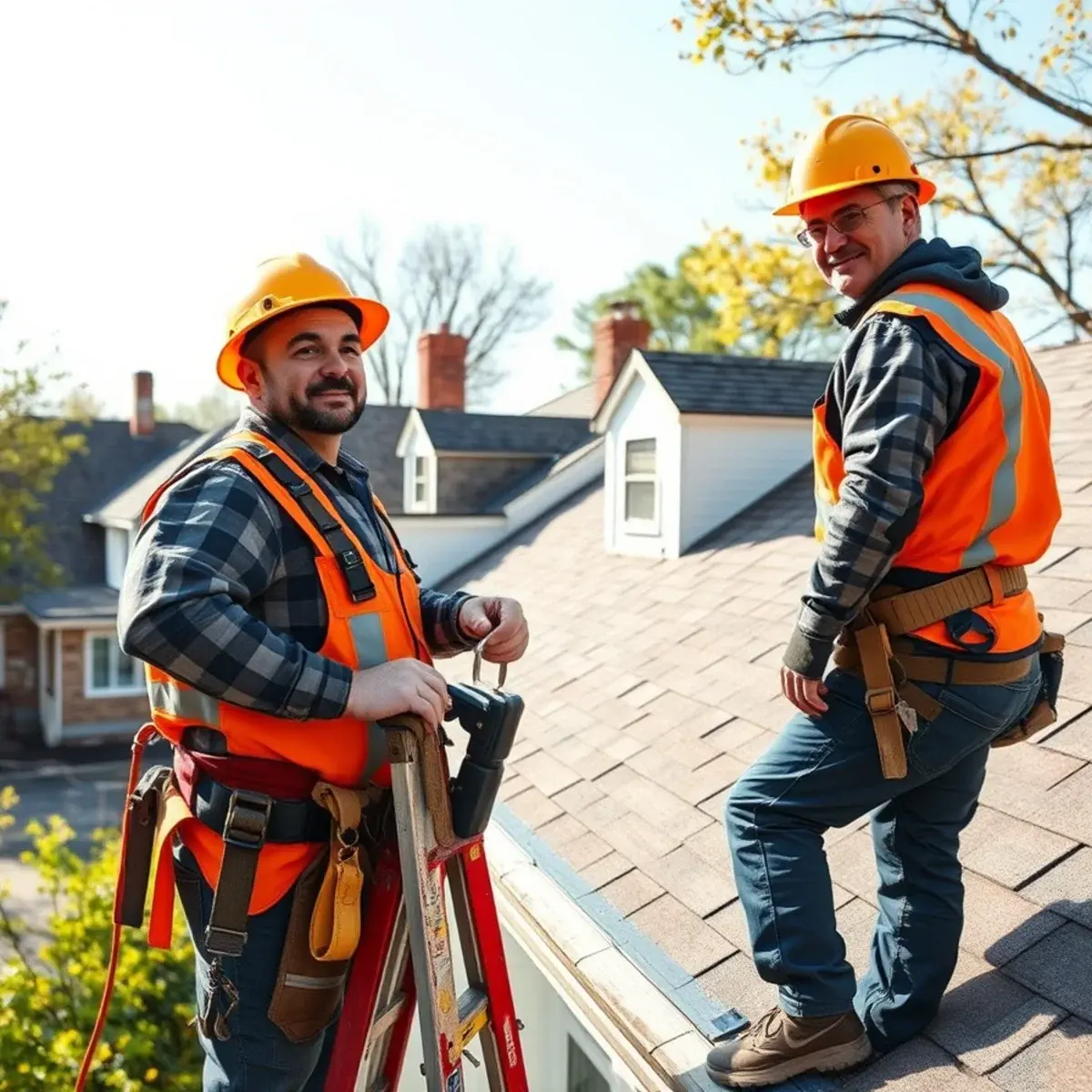 Roofing contractor working on a home in Mount Vernon, NY