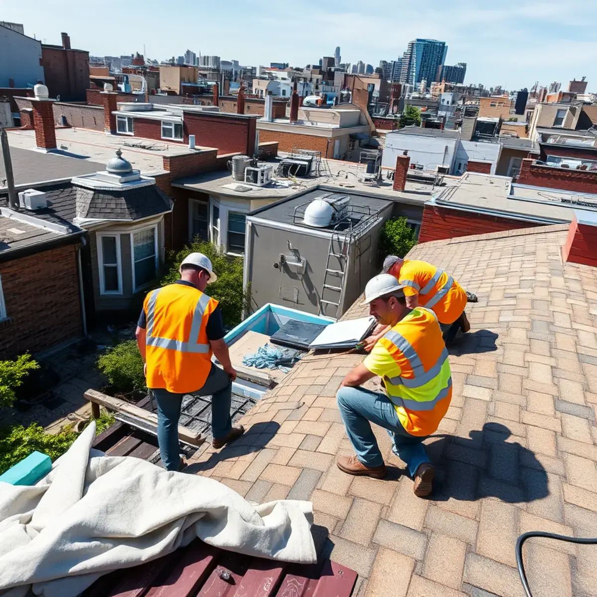 Roof replacement project near Murray Hill, NY