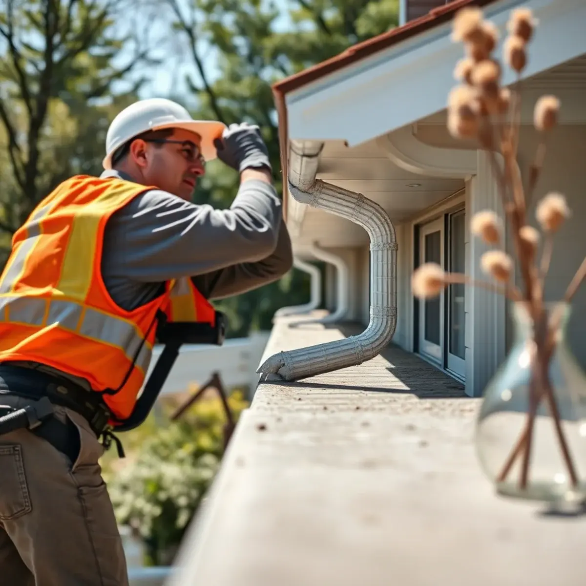 Gutter protection and roof drainage work near New Hyde Park, NY