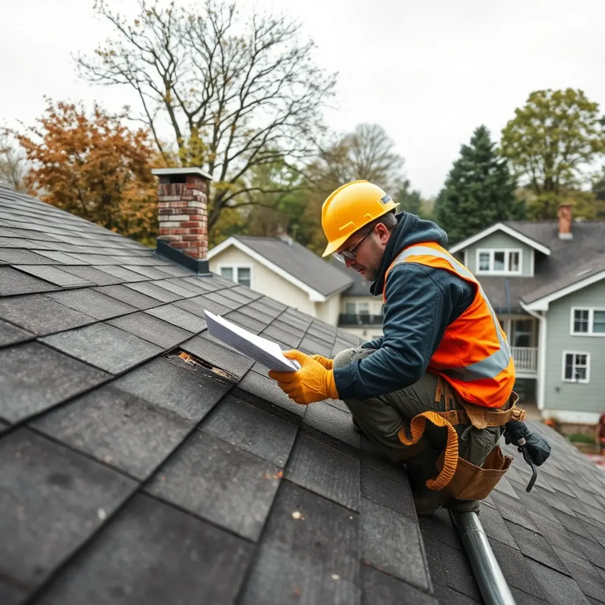 Storm damage roof repair near New Paltz, NY