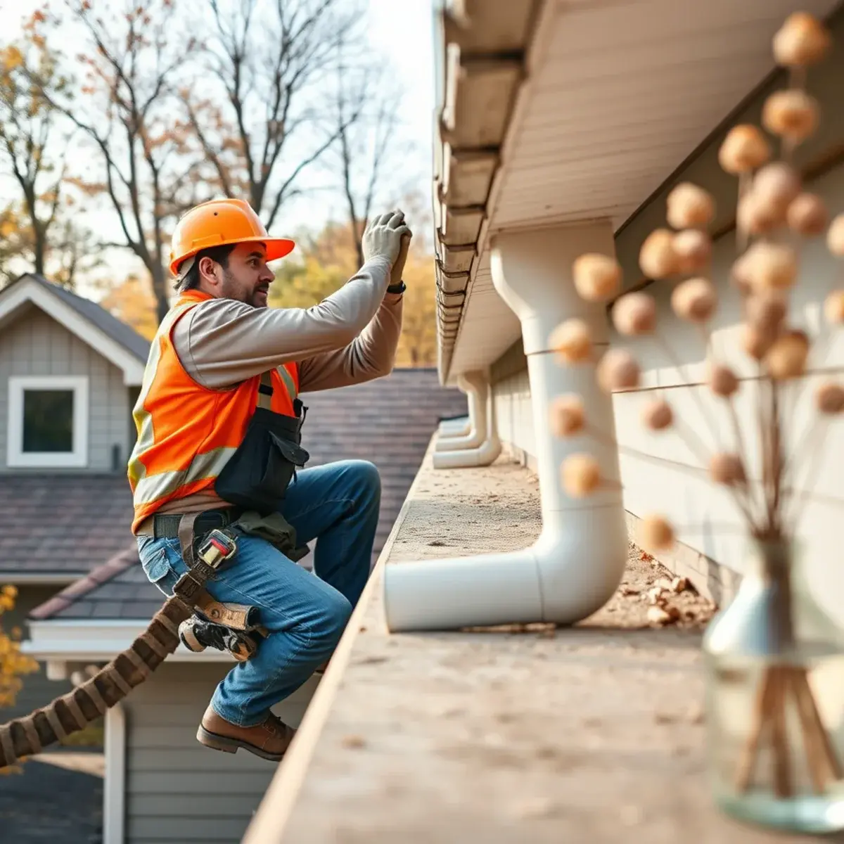 Gutter protection and roof drainage work near New Paltz, NY