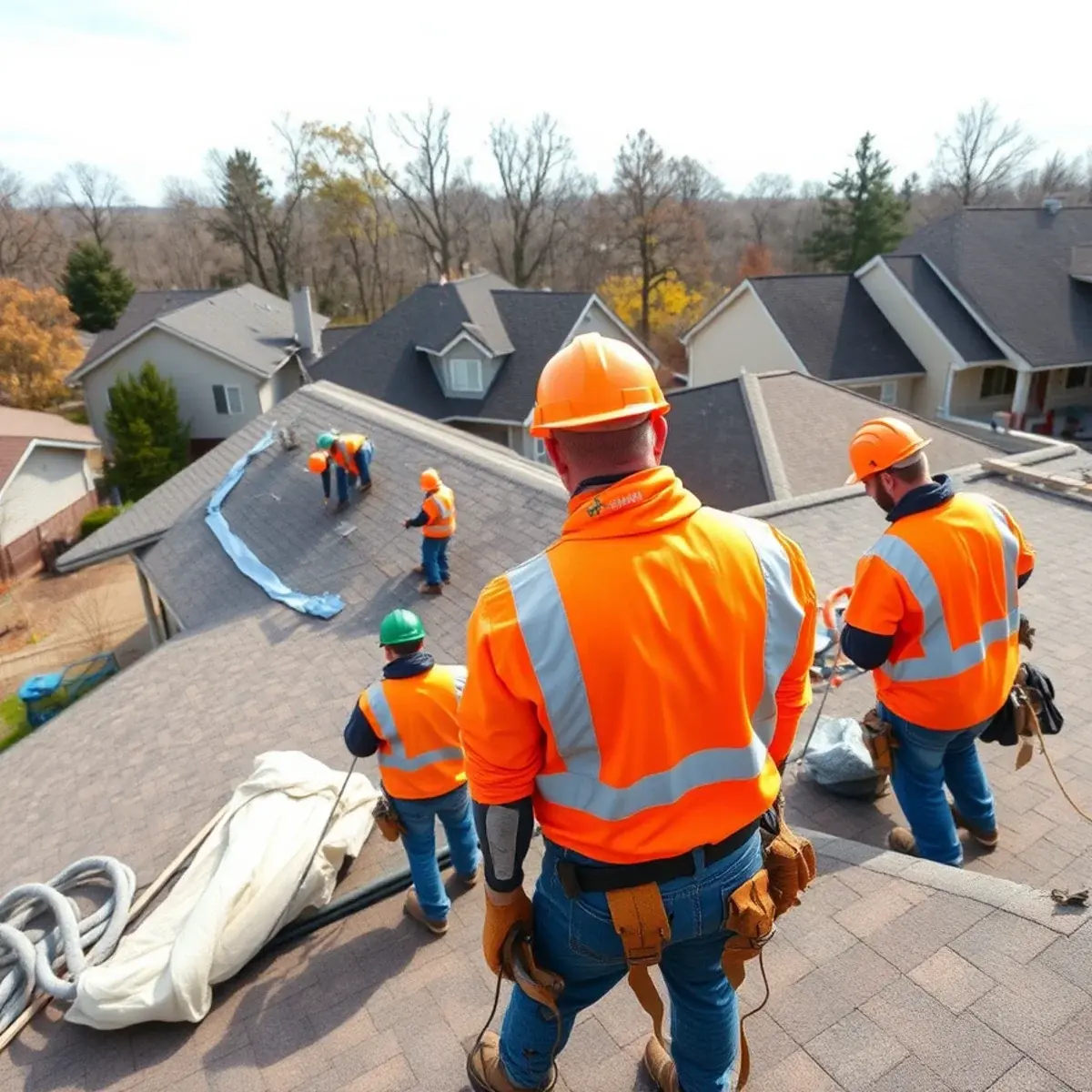 Roof replacement project near New Windsor, NY