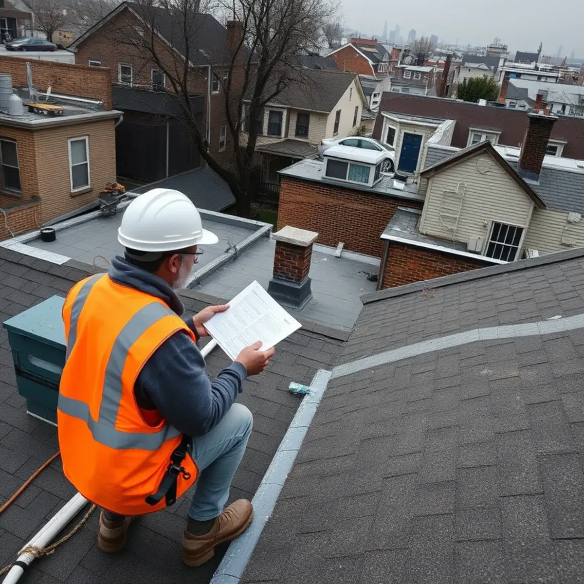Storm damage roof repair near NoHo, NY