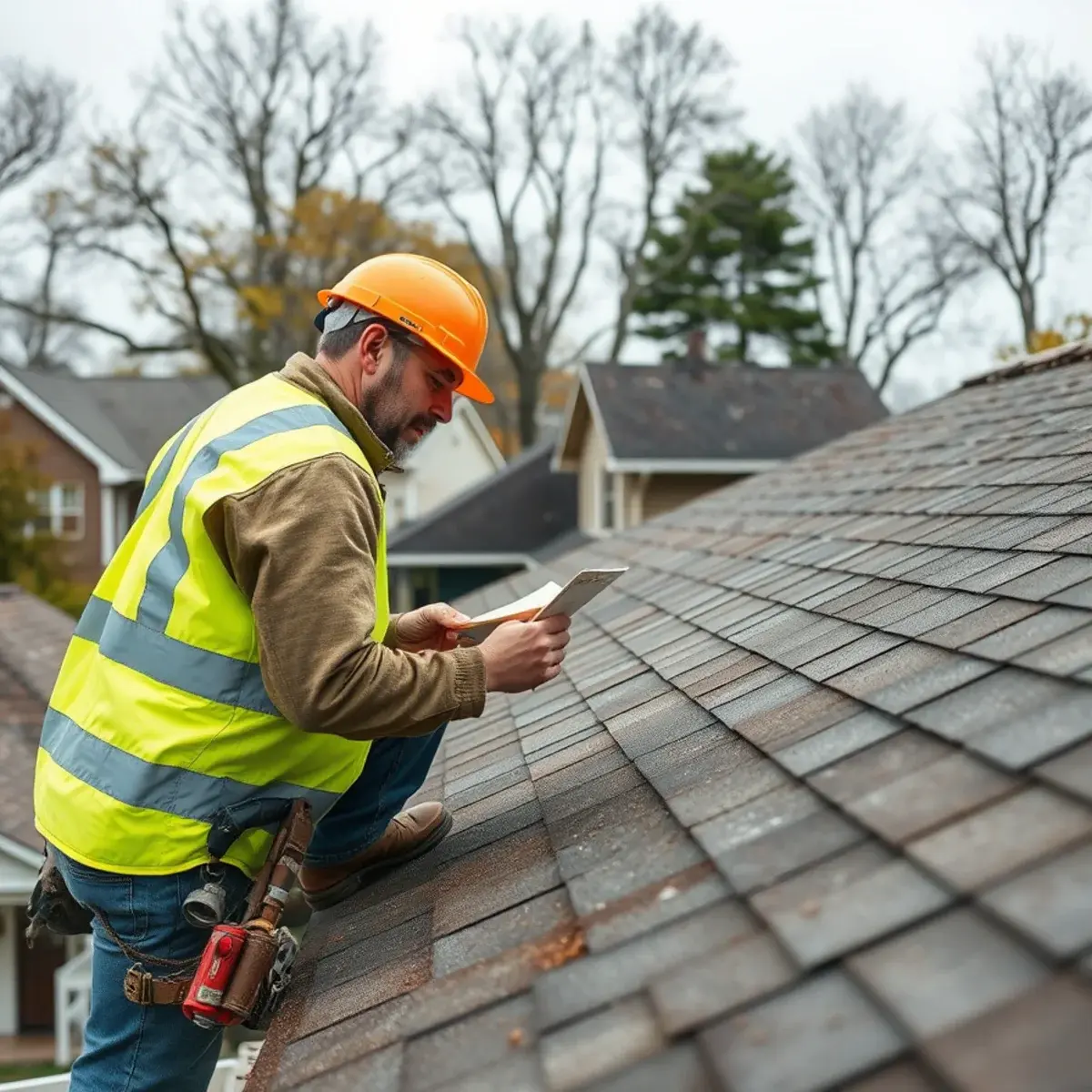 Storm damage roof repair near North Tonawanda, NY