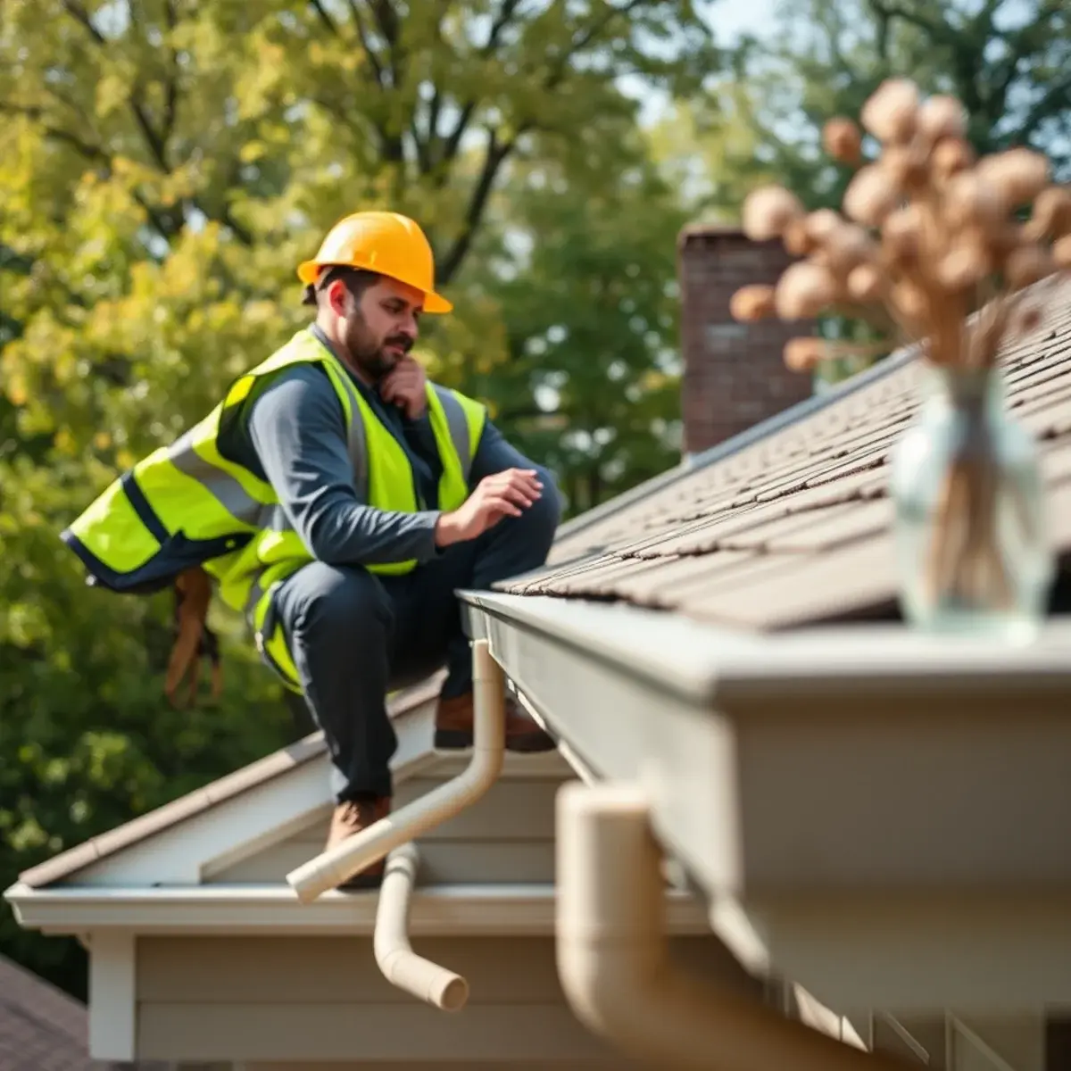 Gutter protection and roof drainage work near Norwich, NY