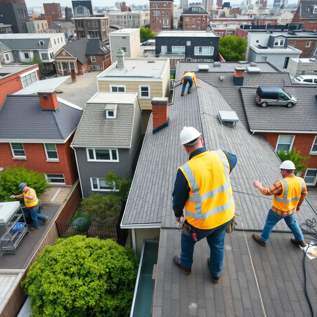 Roof replacement project near Oakwood, NY