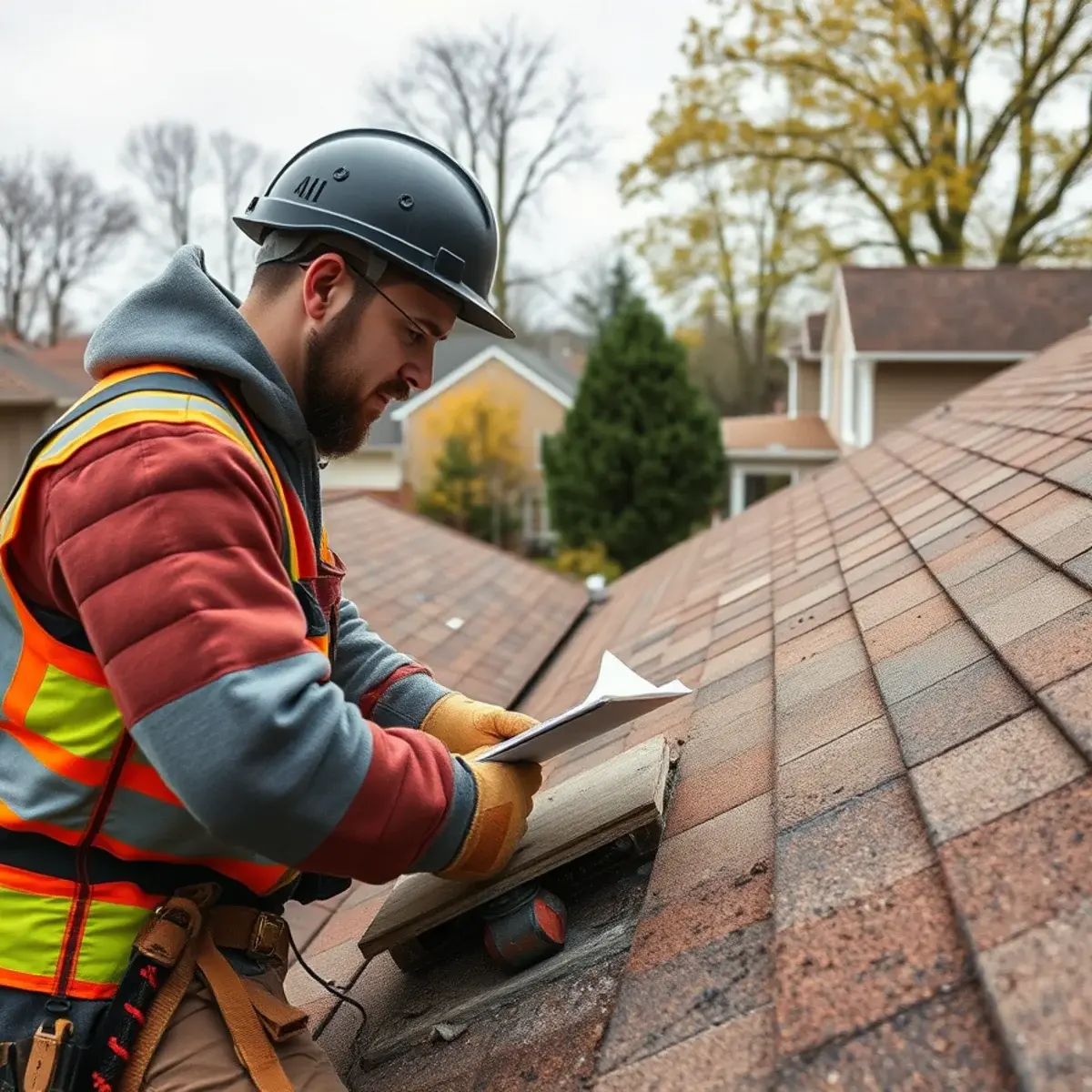 Storm damage roof repair near Olean, NY