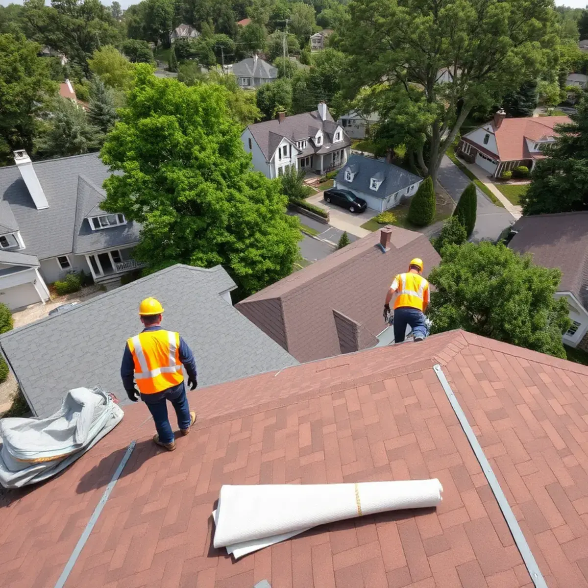 Roof replacement project near Orangeburg, NY