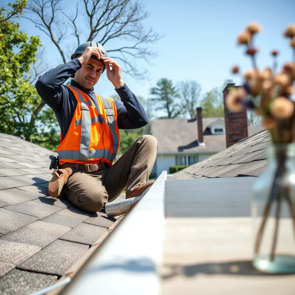 Gutter protection and roof drainage work near Orangeburg, NY