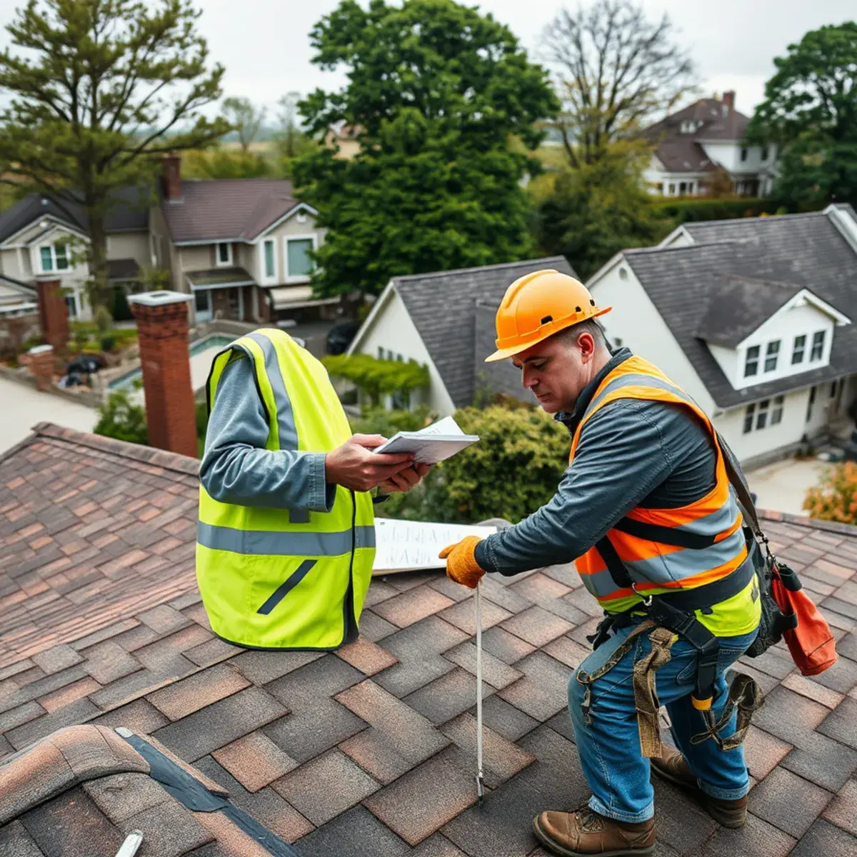 Storm damage roof repair near Orangetown, NY