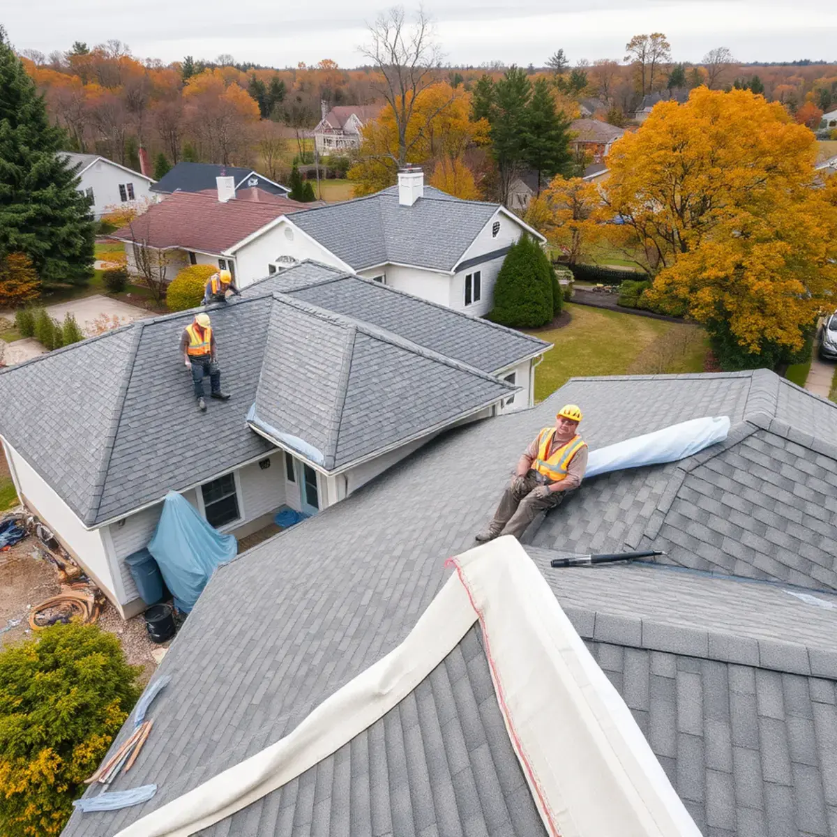 Roof replacement project near Oswego County, NY