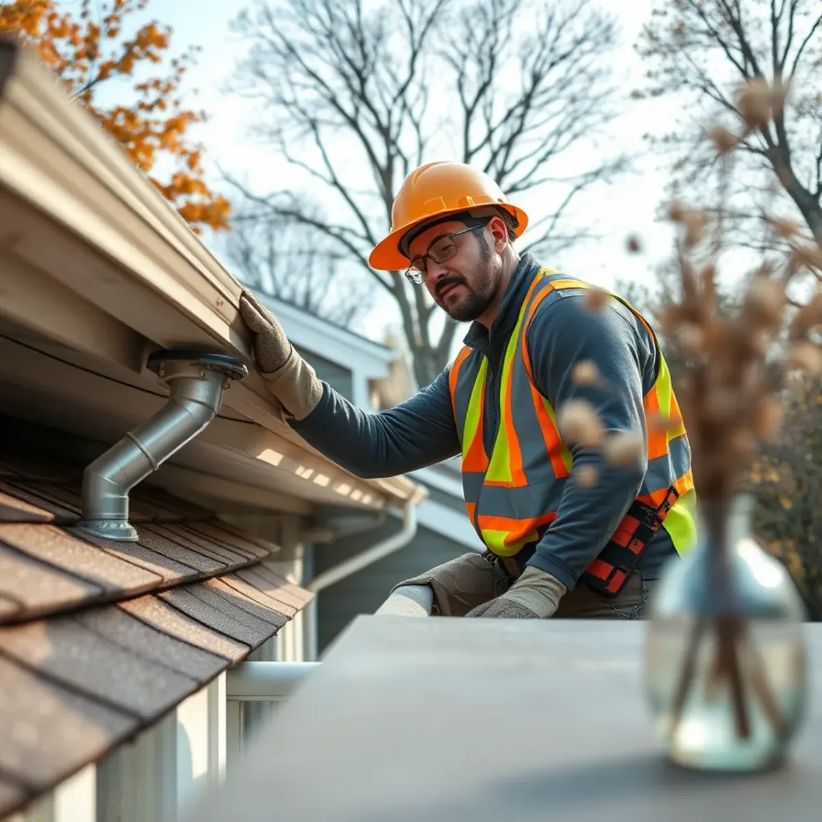 Gutter protection and roof drainage work near Oswego, NY