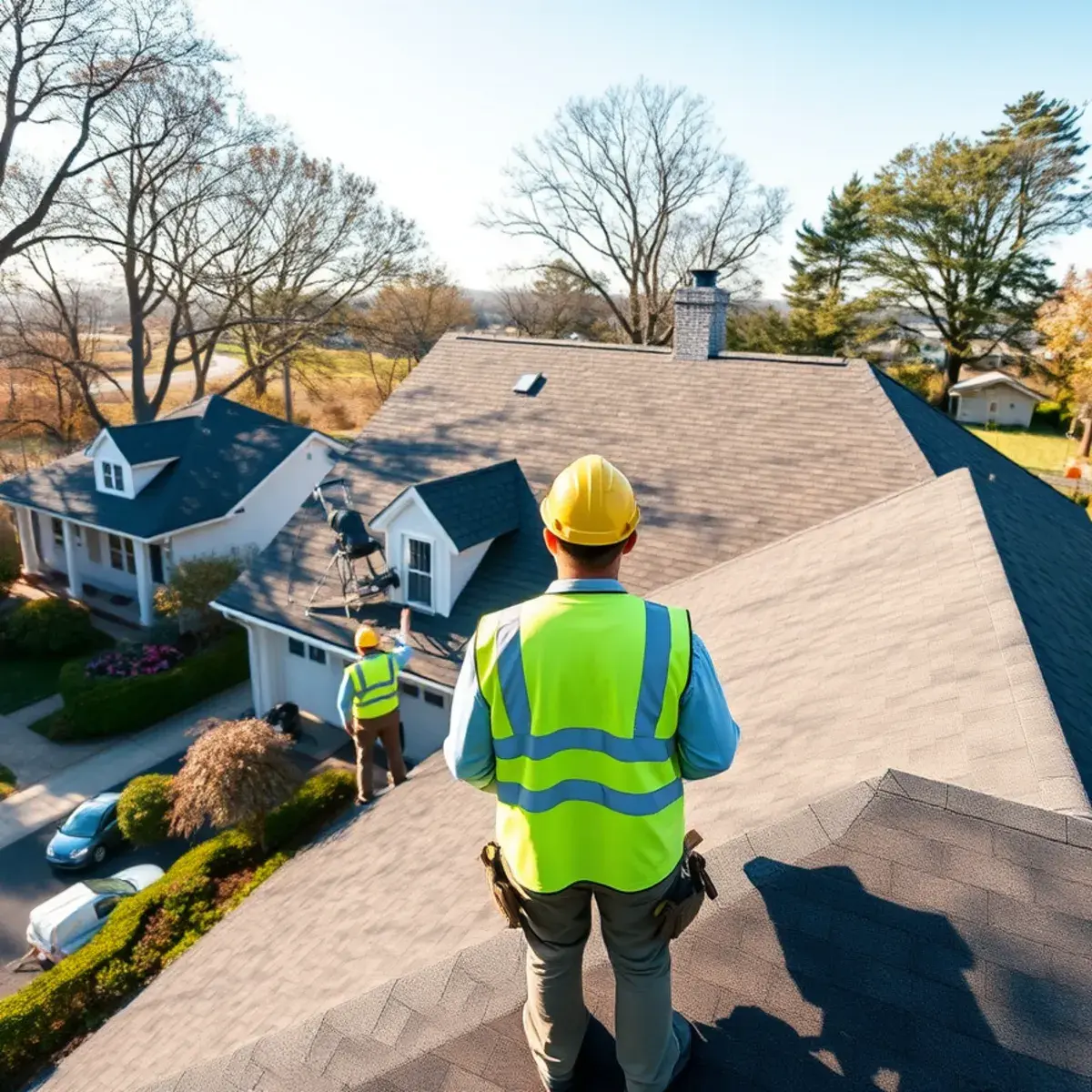 Roof replacement project near Oyster Bay, NY