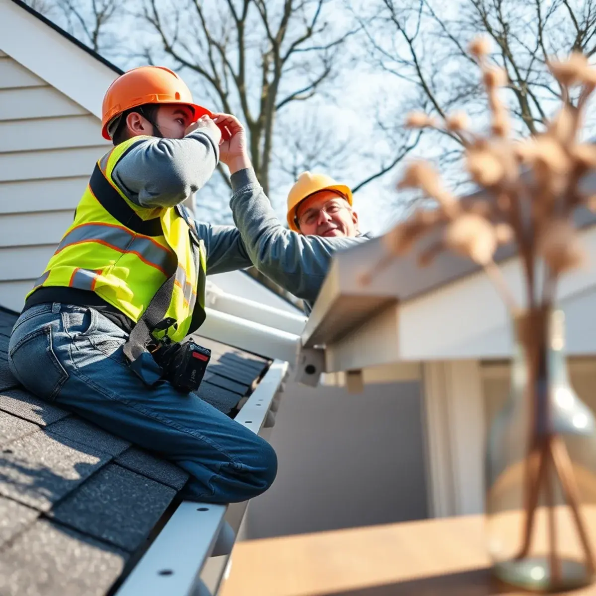 Gutter protection and roof drainage work near Oyster Bay, NY