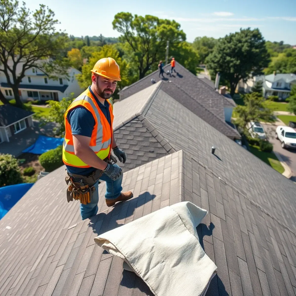 Roof replacement project near Patchogue, NY