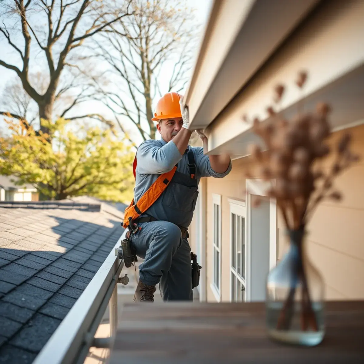 Gutter protection and roof drainage work near Patchogue, NY