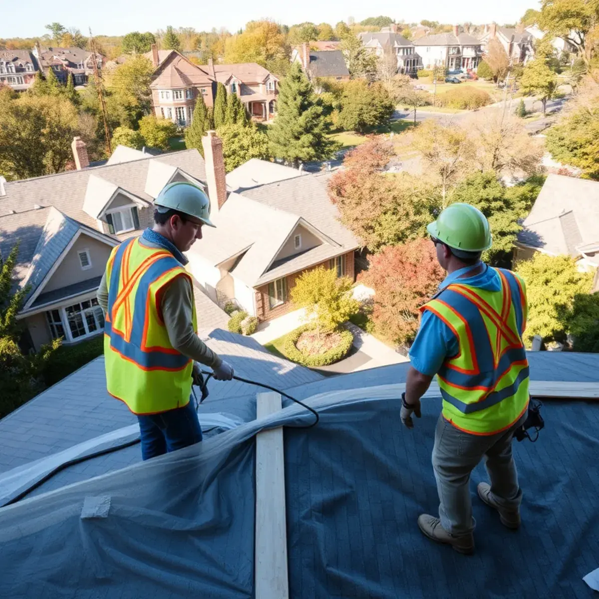 Roof replacement project near Pelham Manor, NY
