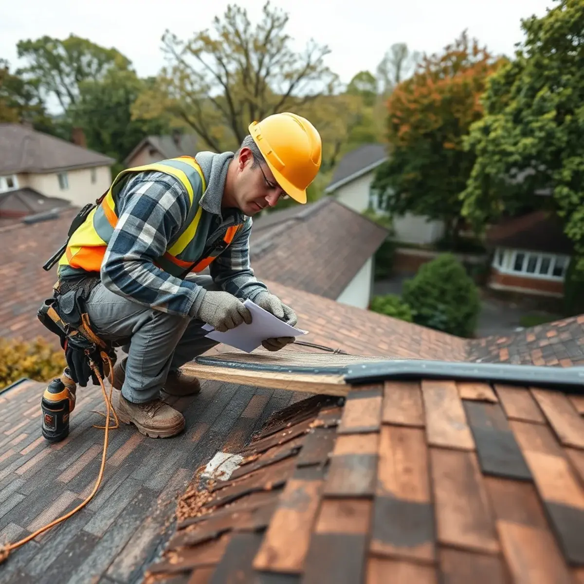 Storm damage roof repair near Pelham, NY