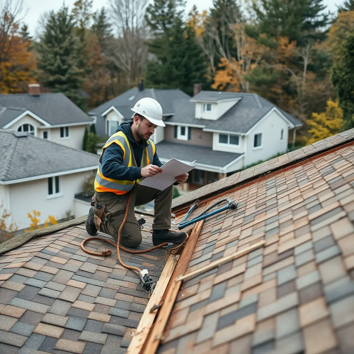 Storm damage roof repair near Phoenicia, NY