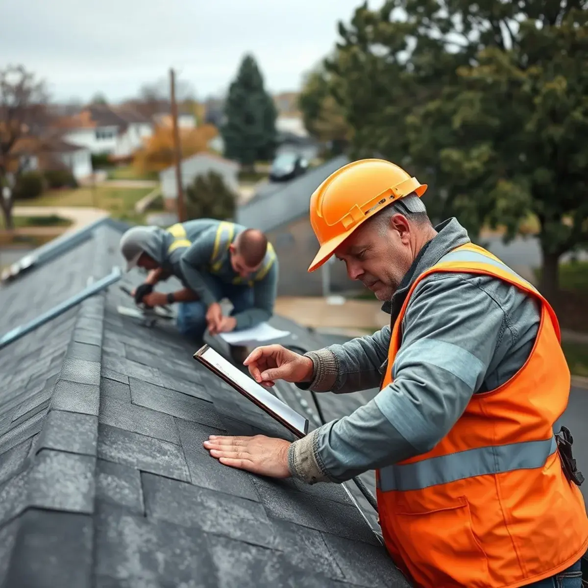 Storm damage roof repair near Plainview, NY
