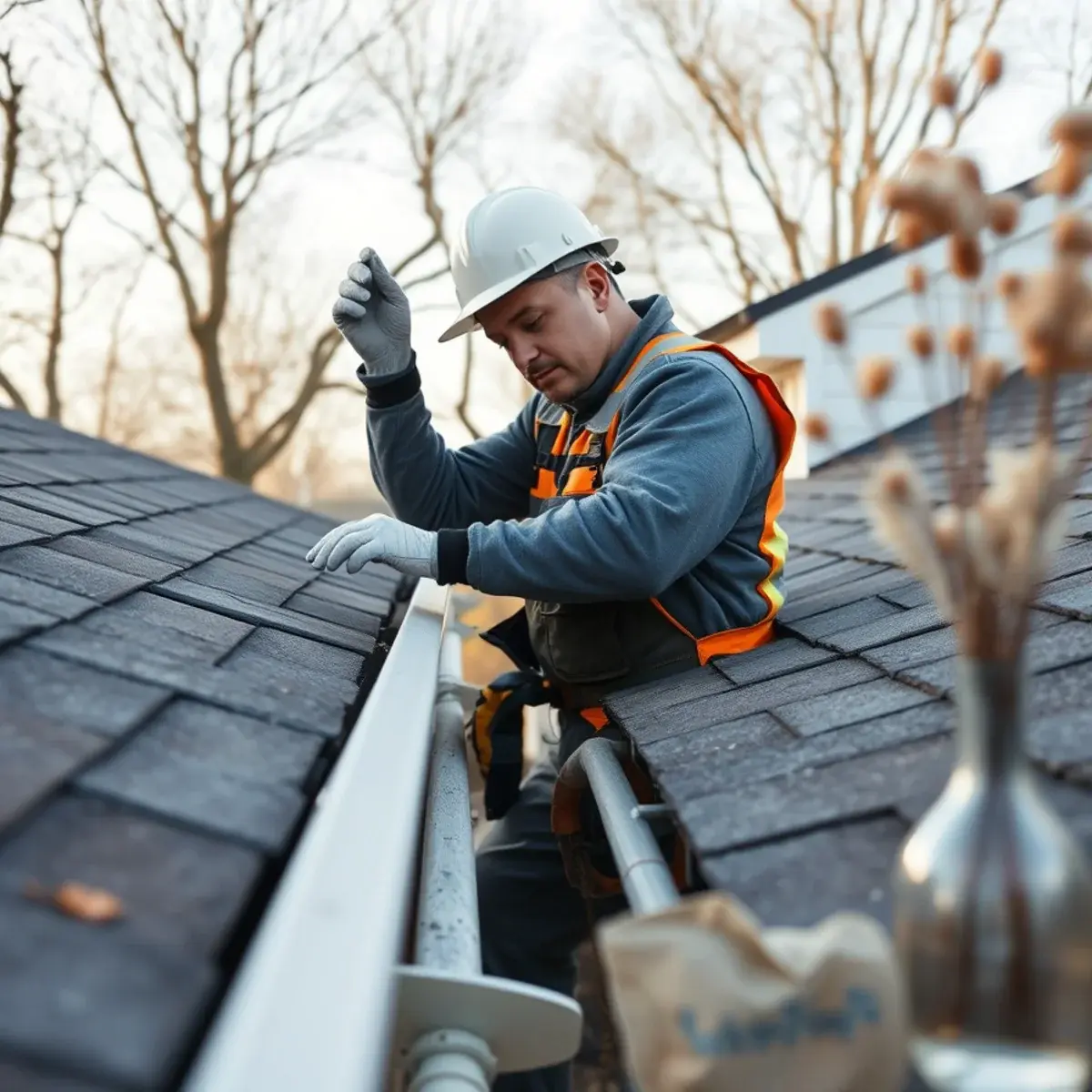 Gutter protection and roof drainage work near Plainview, NY