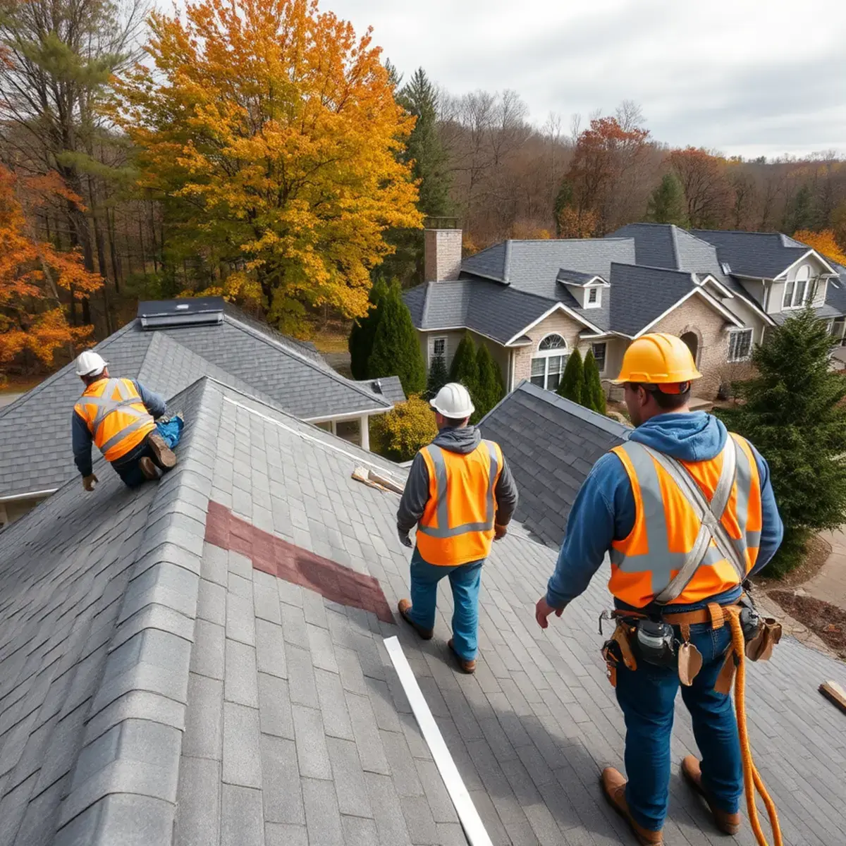 Roof replacement project near Pleasant Valley, NY