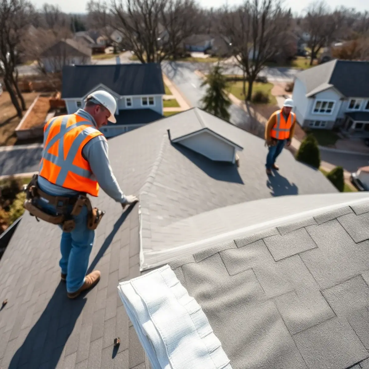 Roof replacement project near Port Jefferson, NY