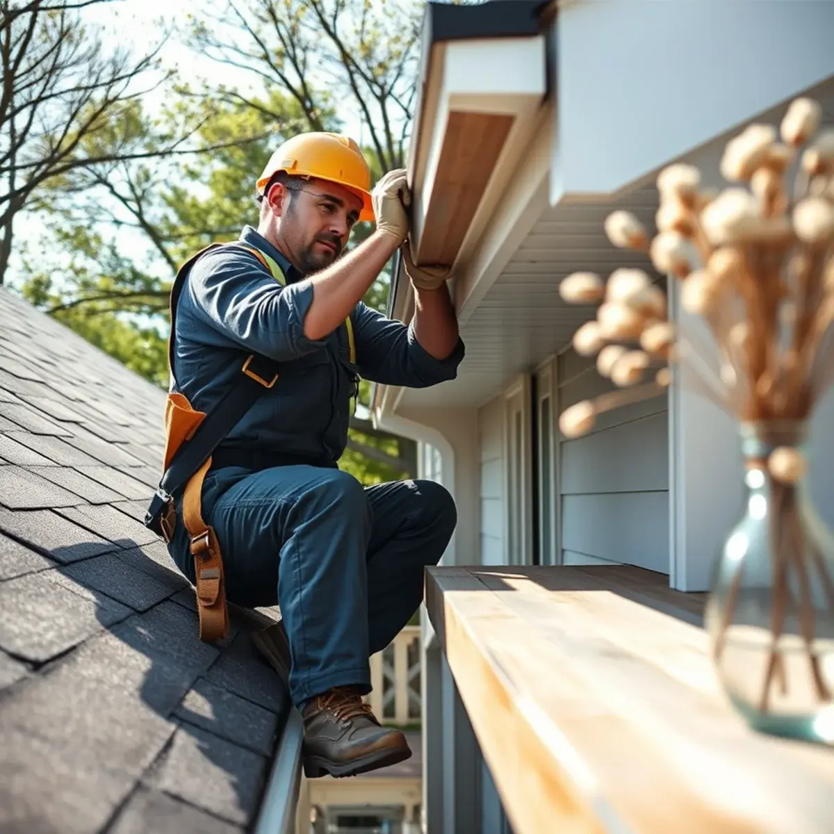 Gutter protection and roof drainage work near Port Jefferson, NY
