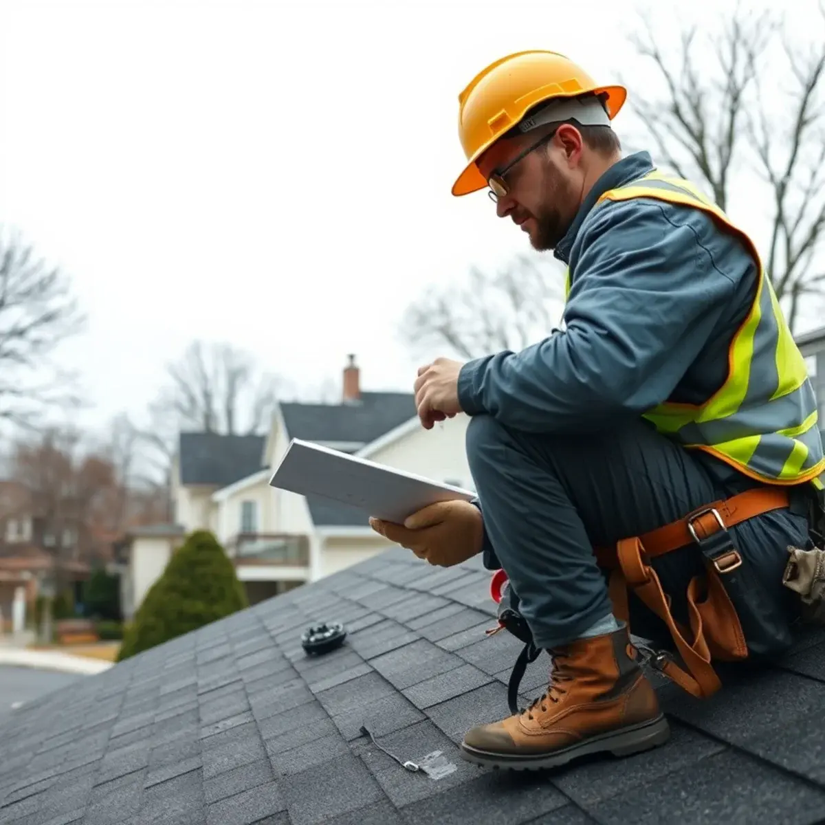 Storm damage roof repair near Port Washington, NY