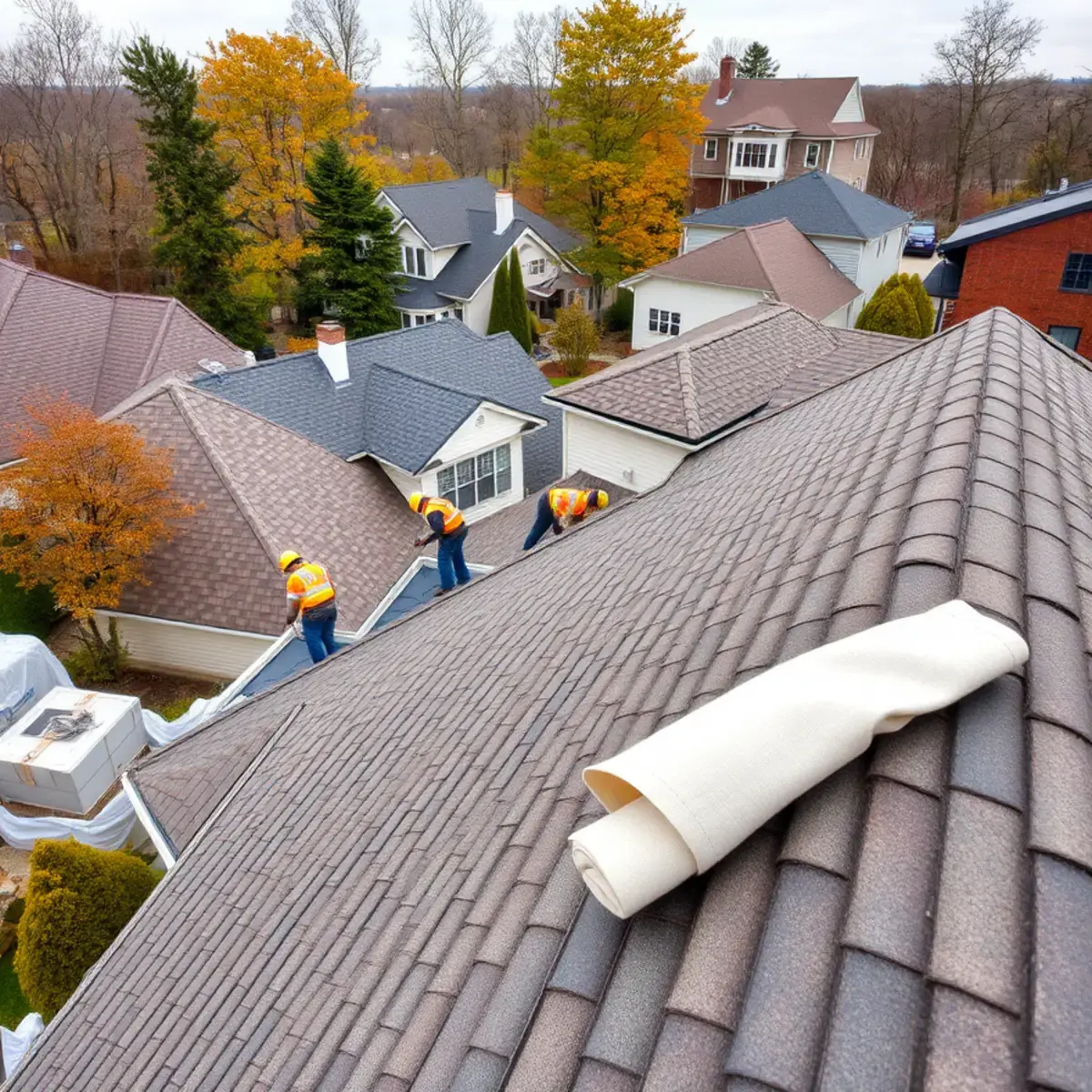 Roof replacement project near Poughkeepsie, NY