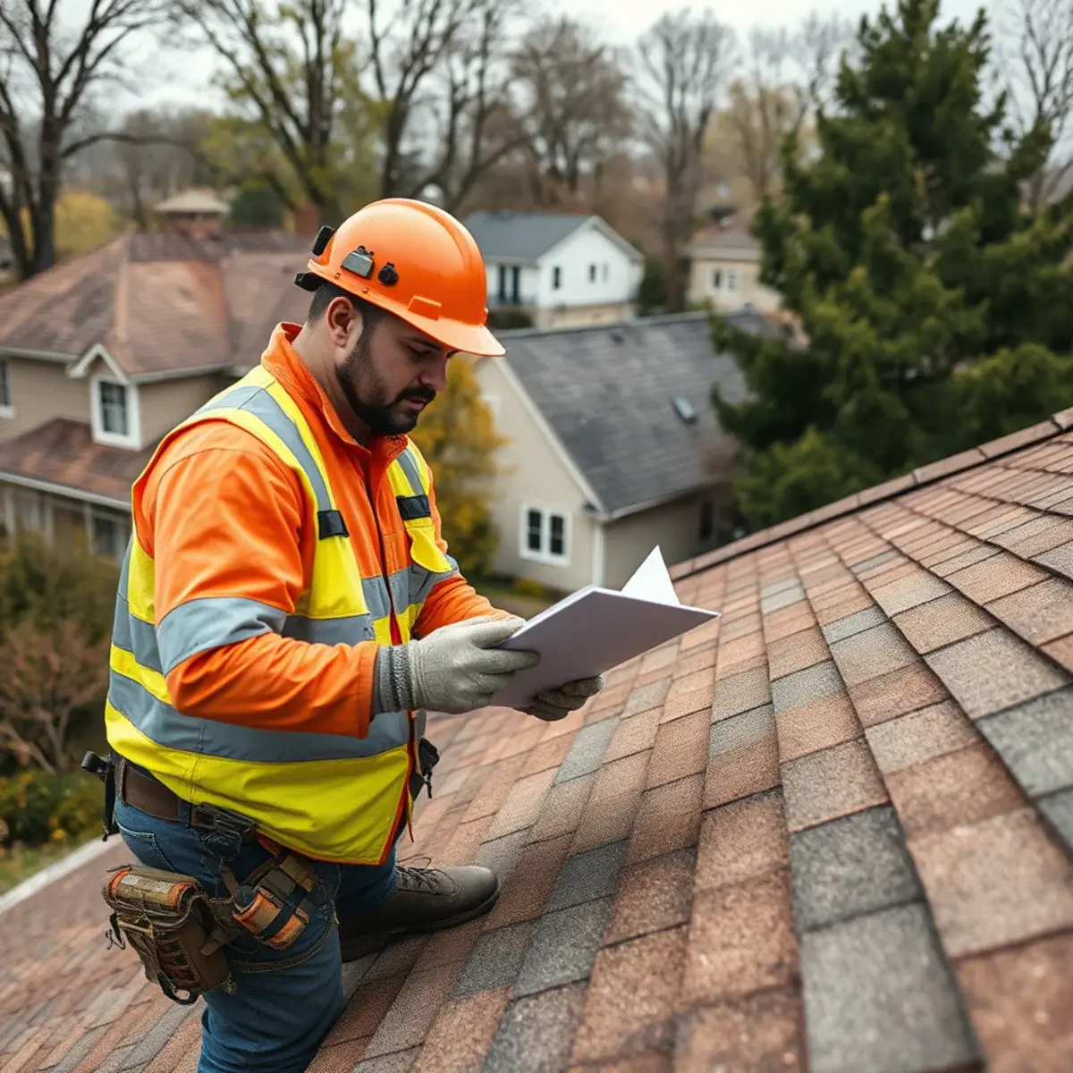 Storm damage roof repair near Poughkeepsie, NY