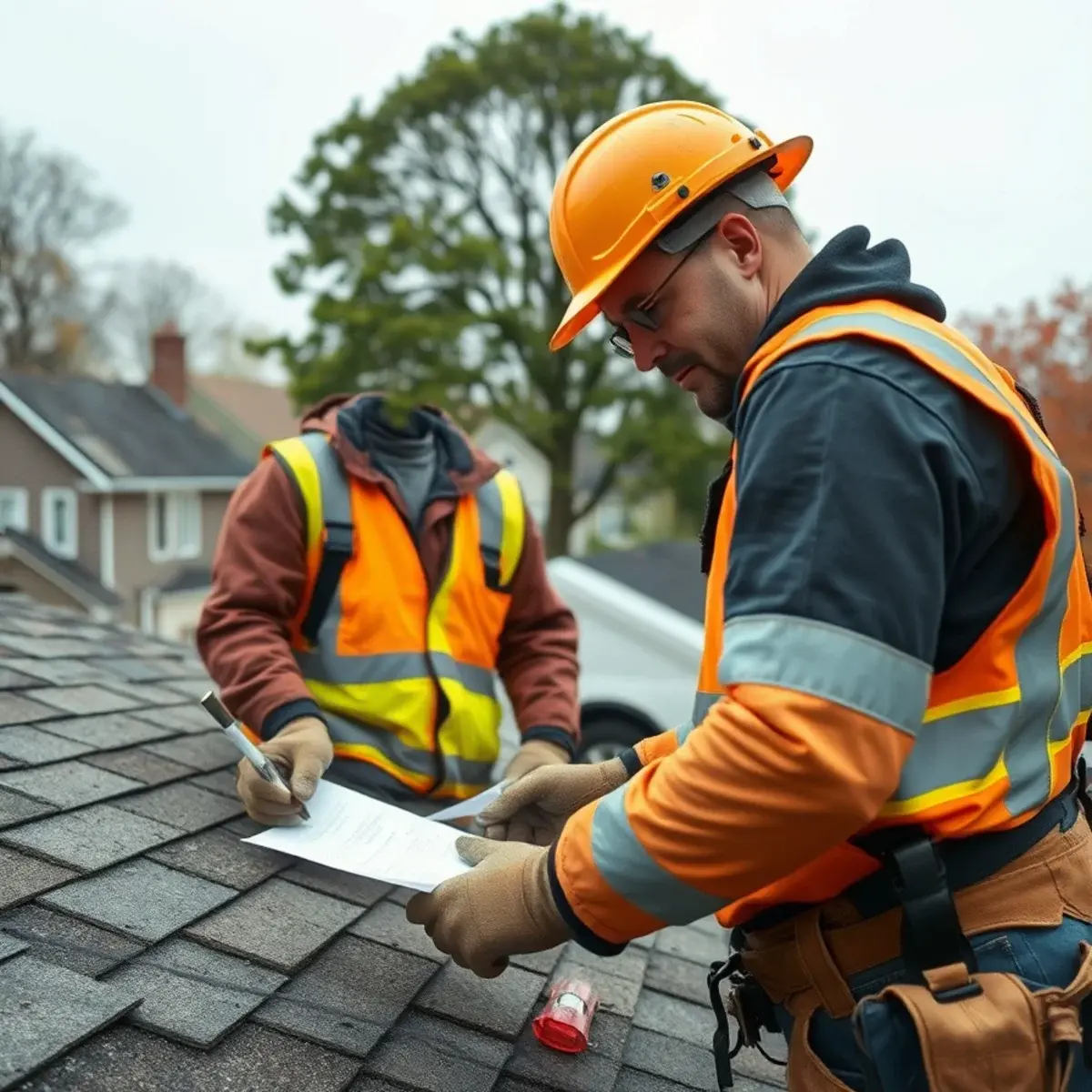 Storm damage roof repair near Purchase, NY