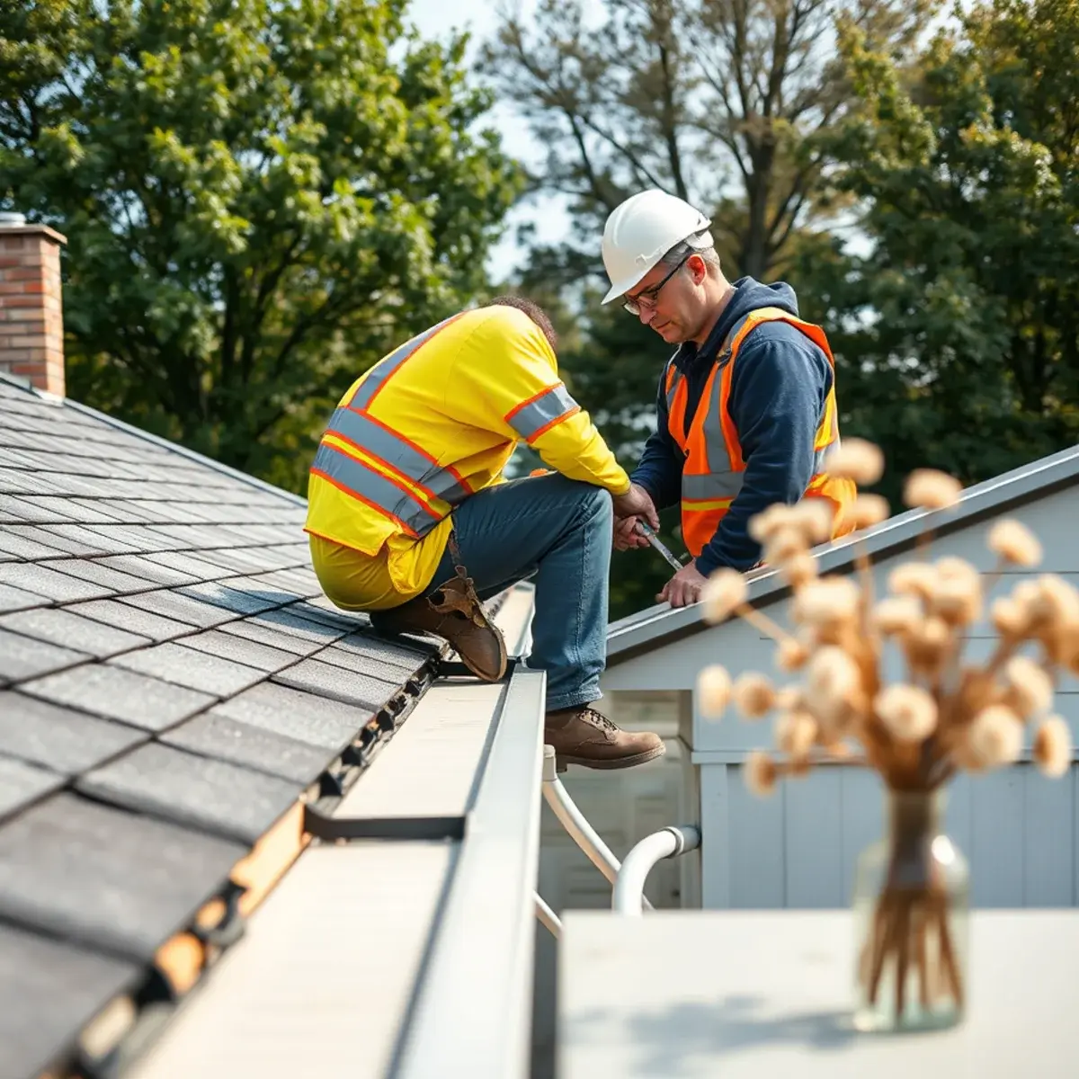 Gutter protection and roof drainage work near Queens County, NY