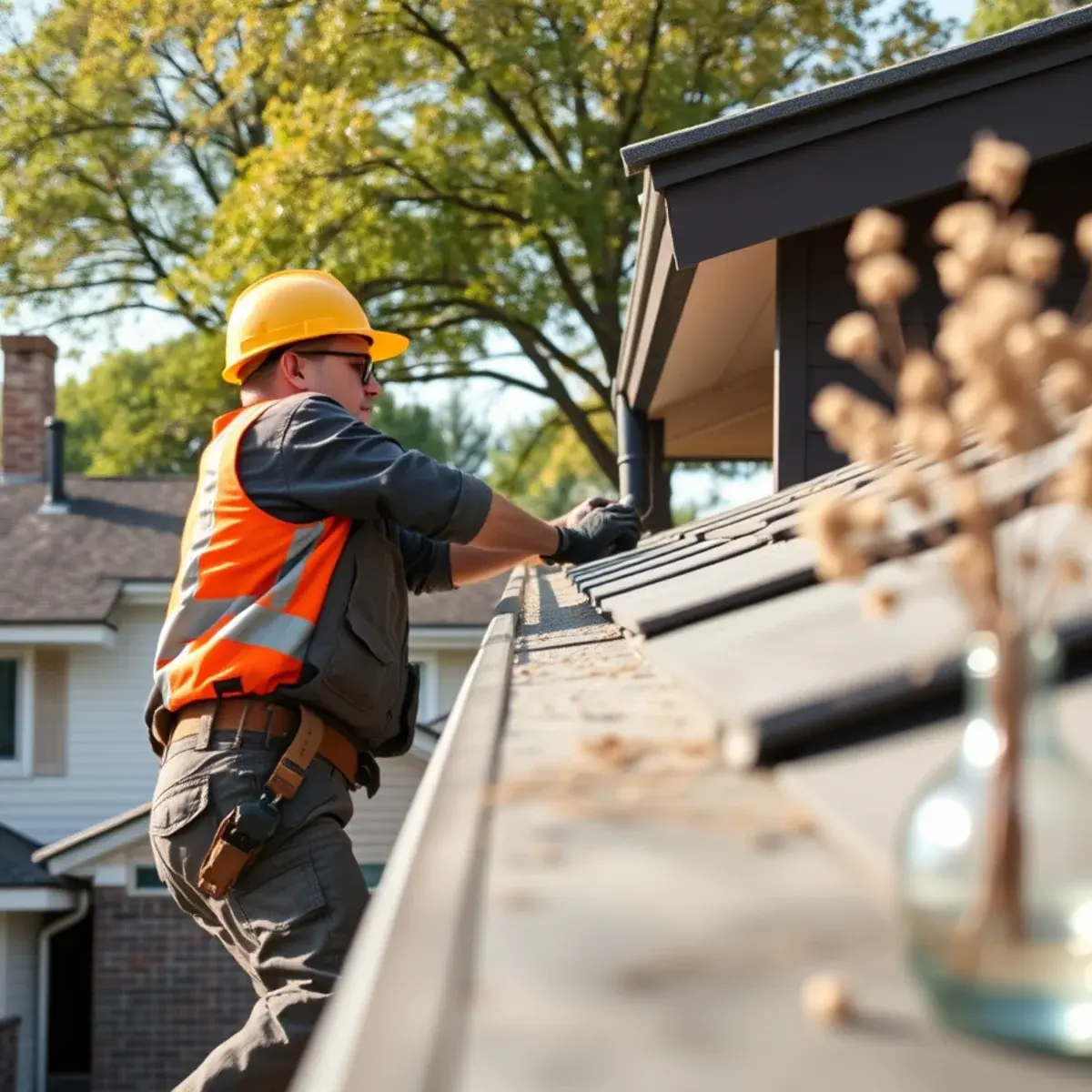Gutter protection and roof drainage work near Queens, NY