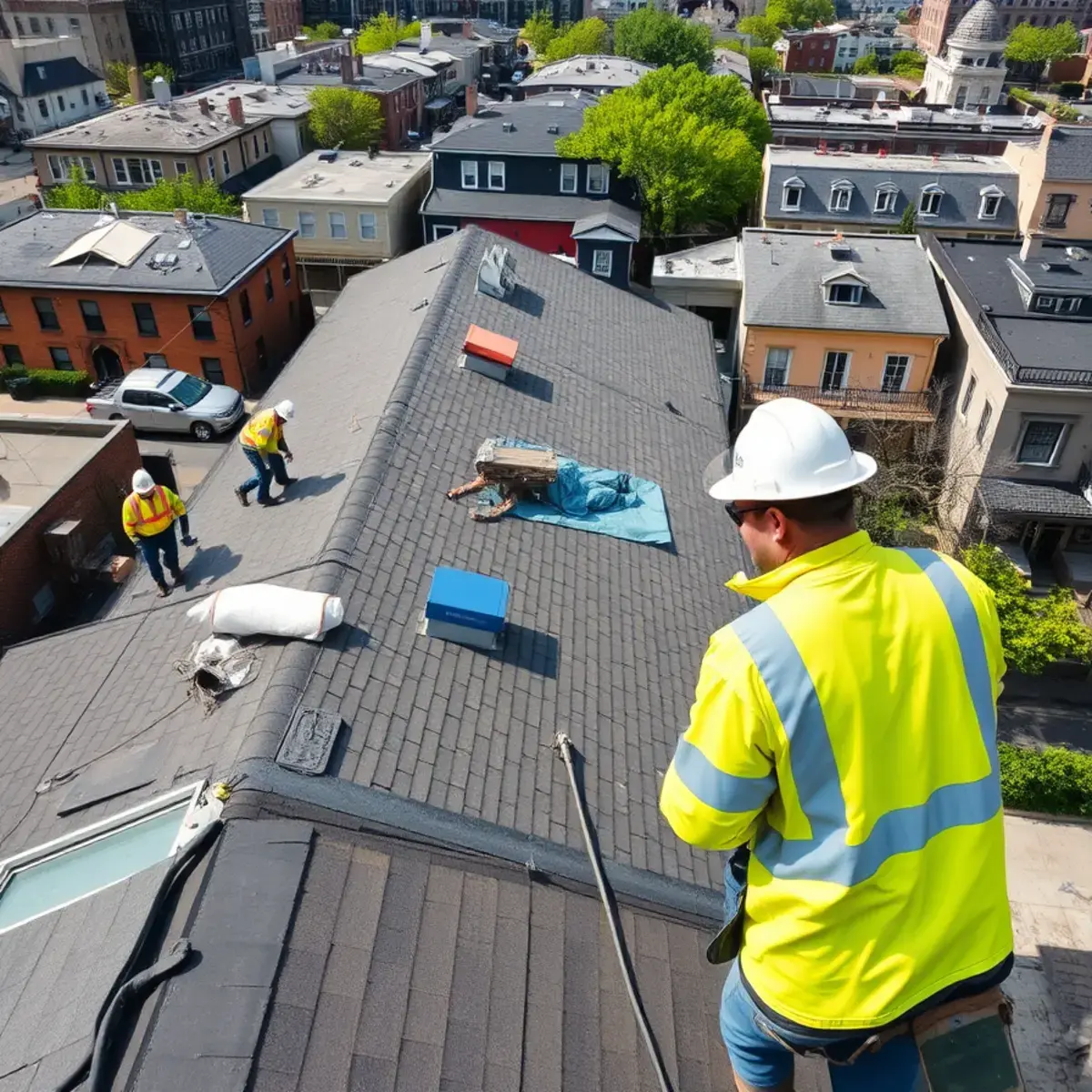 Roof replacement project near Queens Village, NY