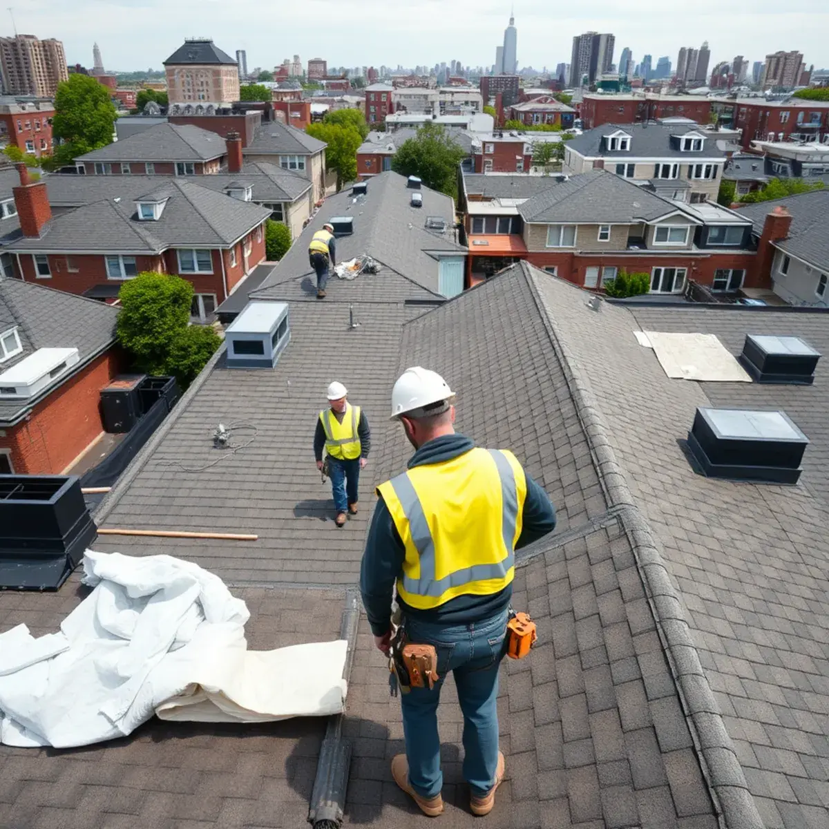 Roof replacement project near Rego Park, NY