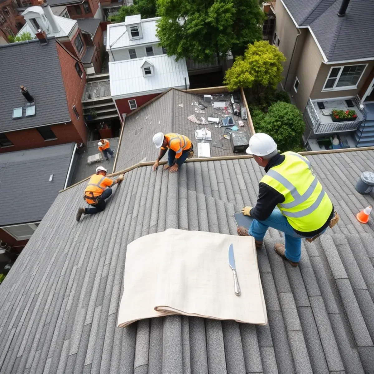 Roof replacement project near Riverdale, NY