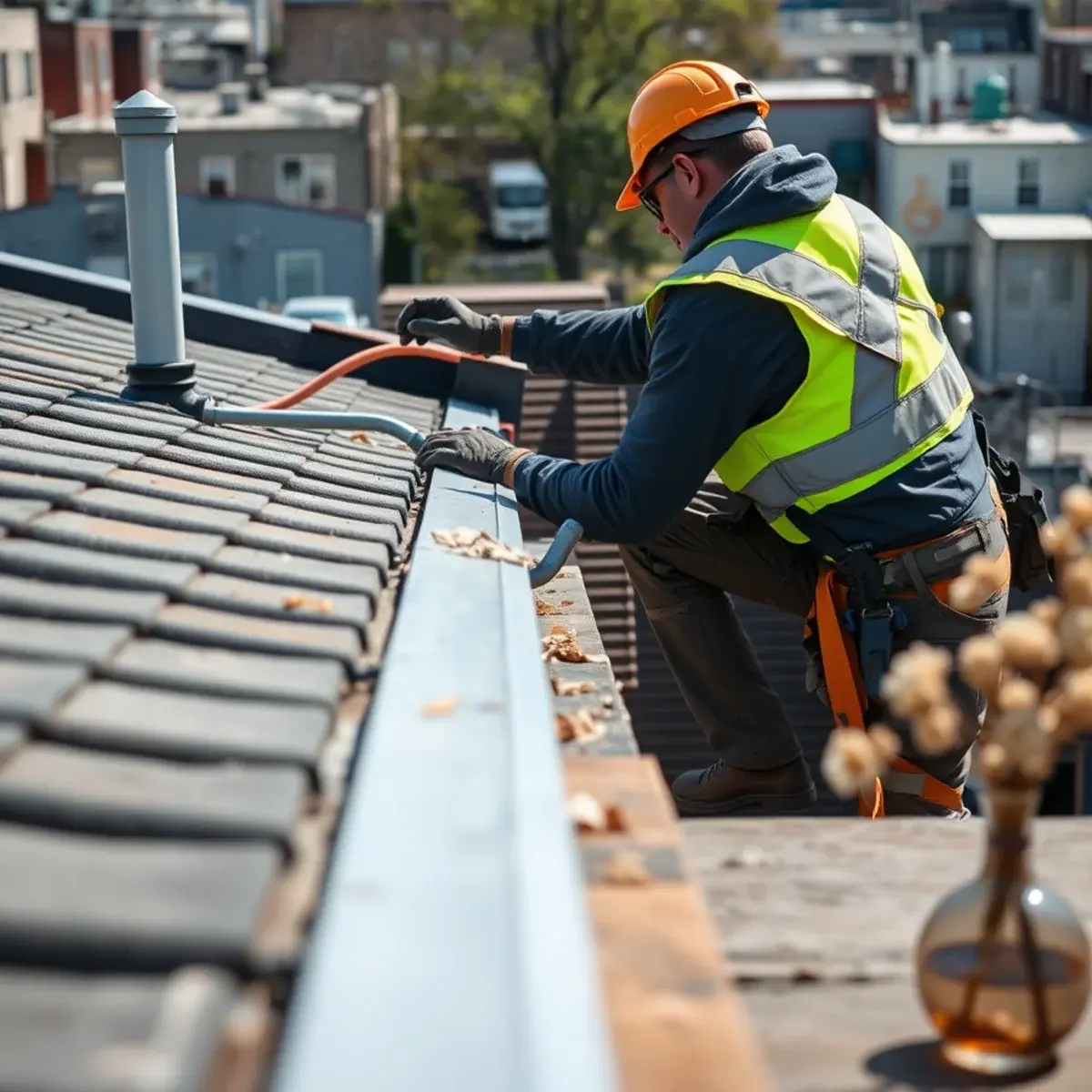 Gutter protection and roof drainage work near Riverdale, NY